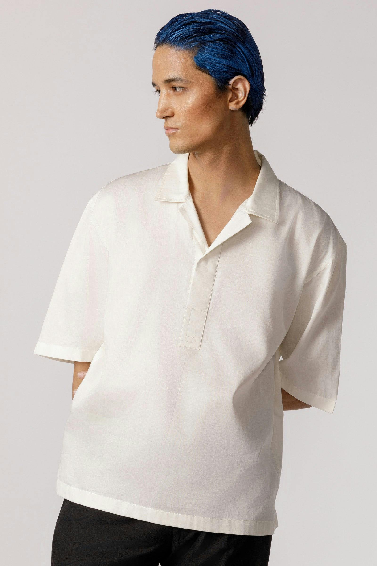 Half placket casual shirt, a product by Line Outline