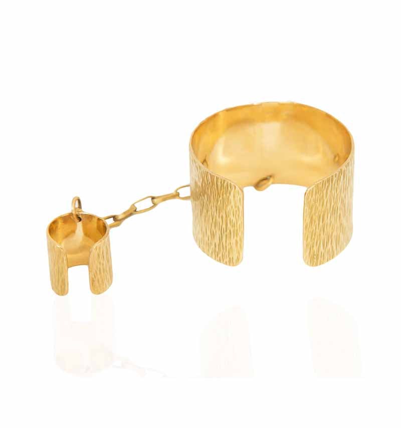 Fuzu Handmade Brass Bracelet, a product by Adele Dejak
