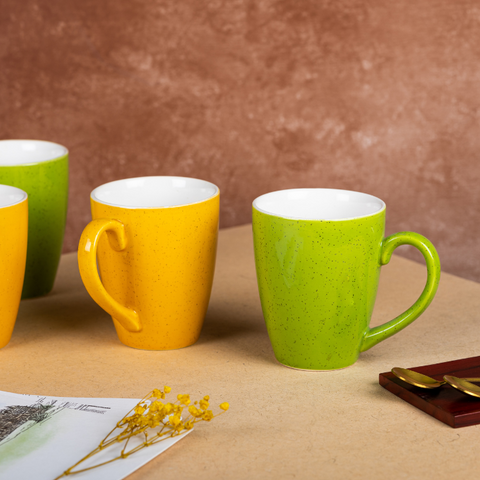 Green Solid Color Ceramic Coffee Mug, a product by The Golden Theory
