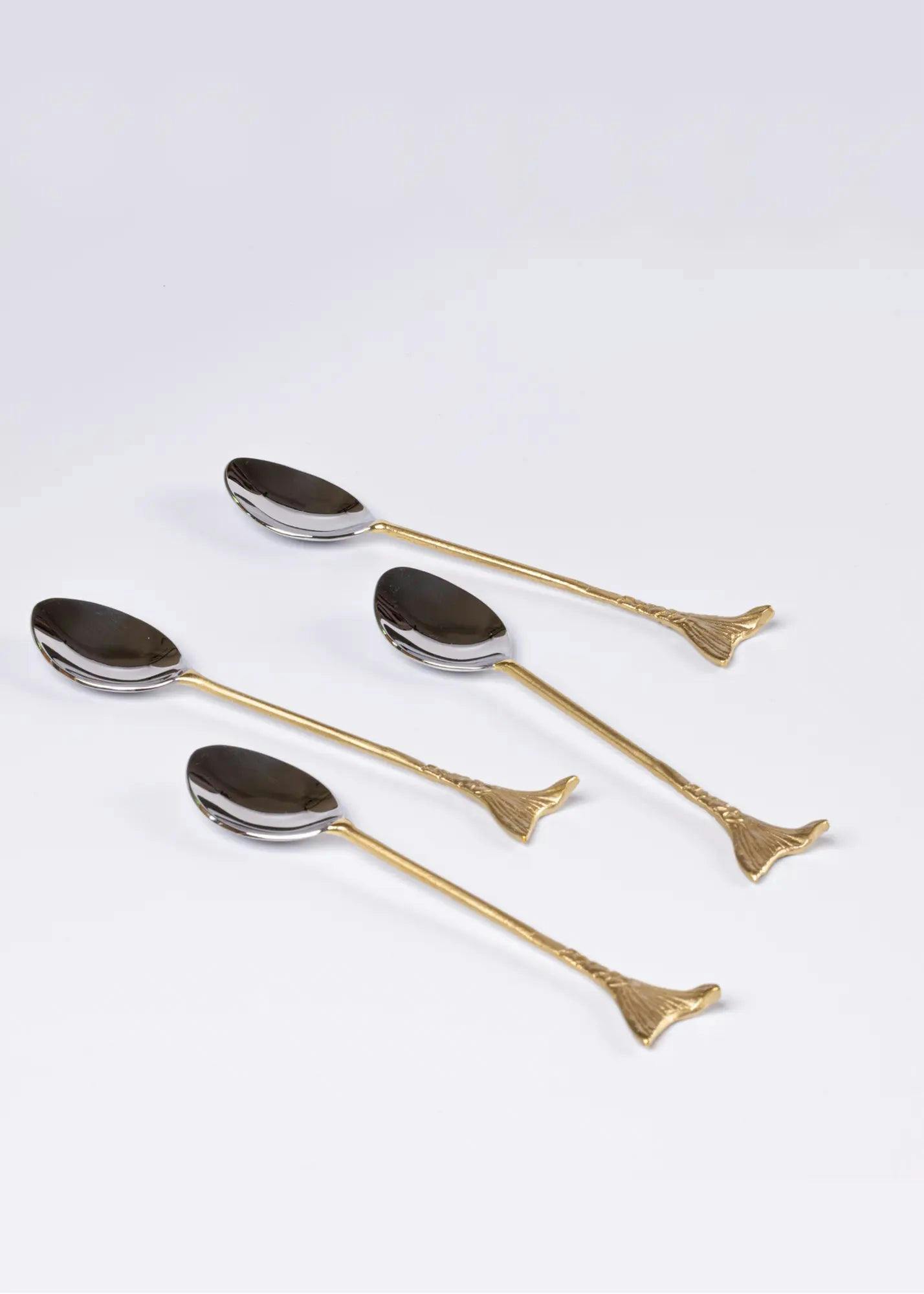 Mermaid Sona Chaandi Dessert Spoons, a product by Gado Living