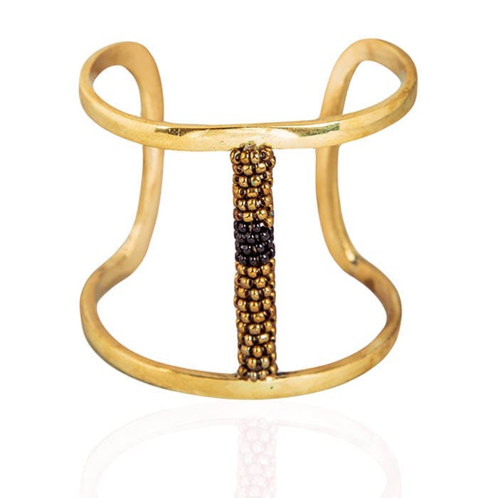K-Yaa Short Brass Beaded Bracelet, a product by Adele Dejak