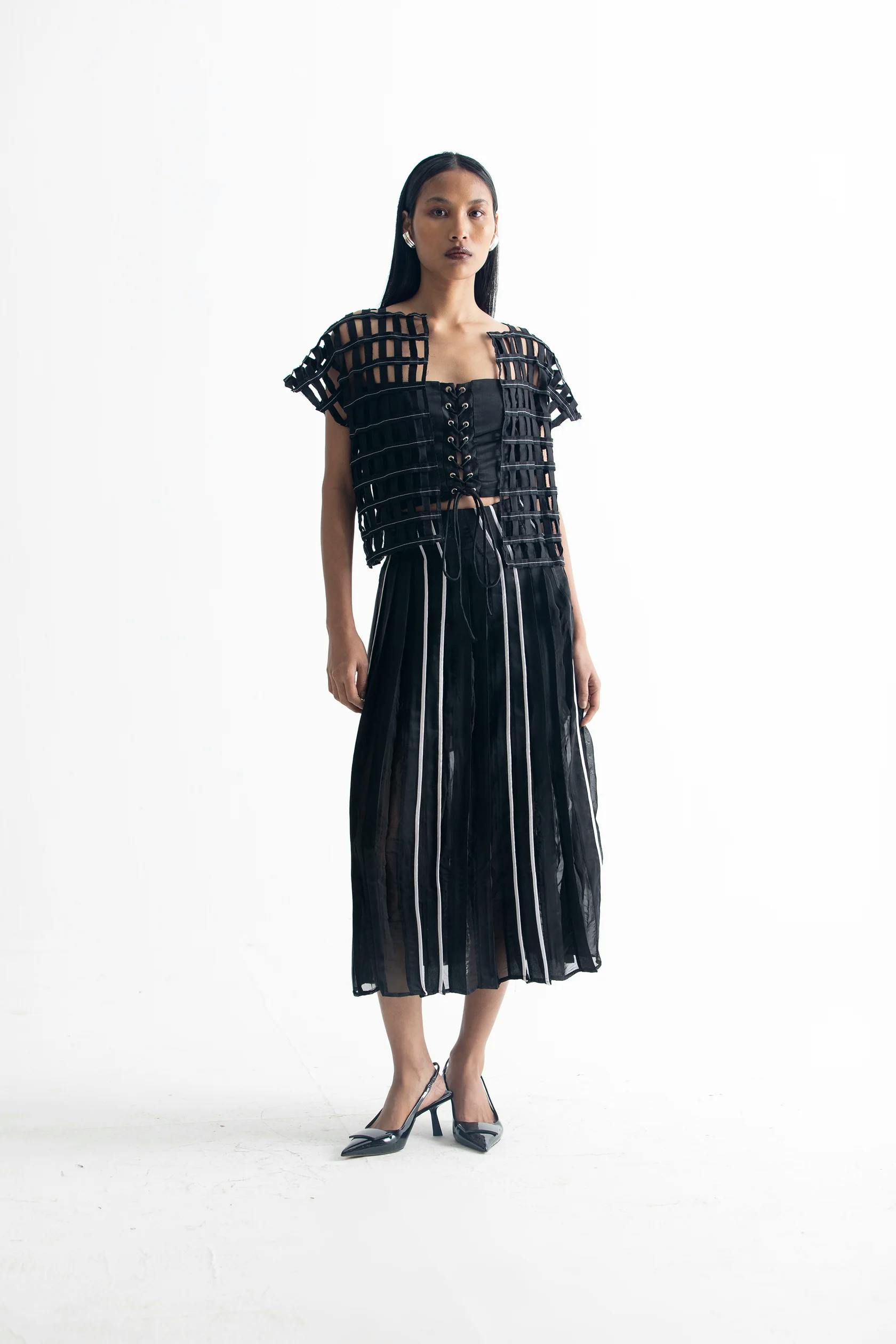 Pleated A-line skirt, a product by Corpora Studio
