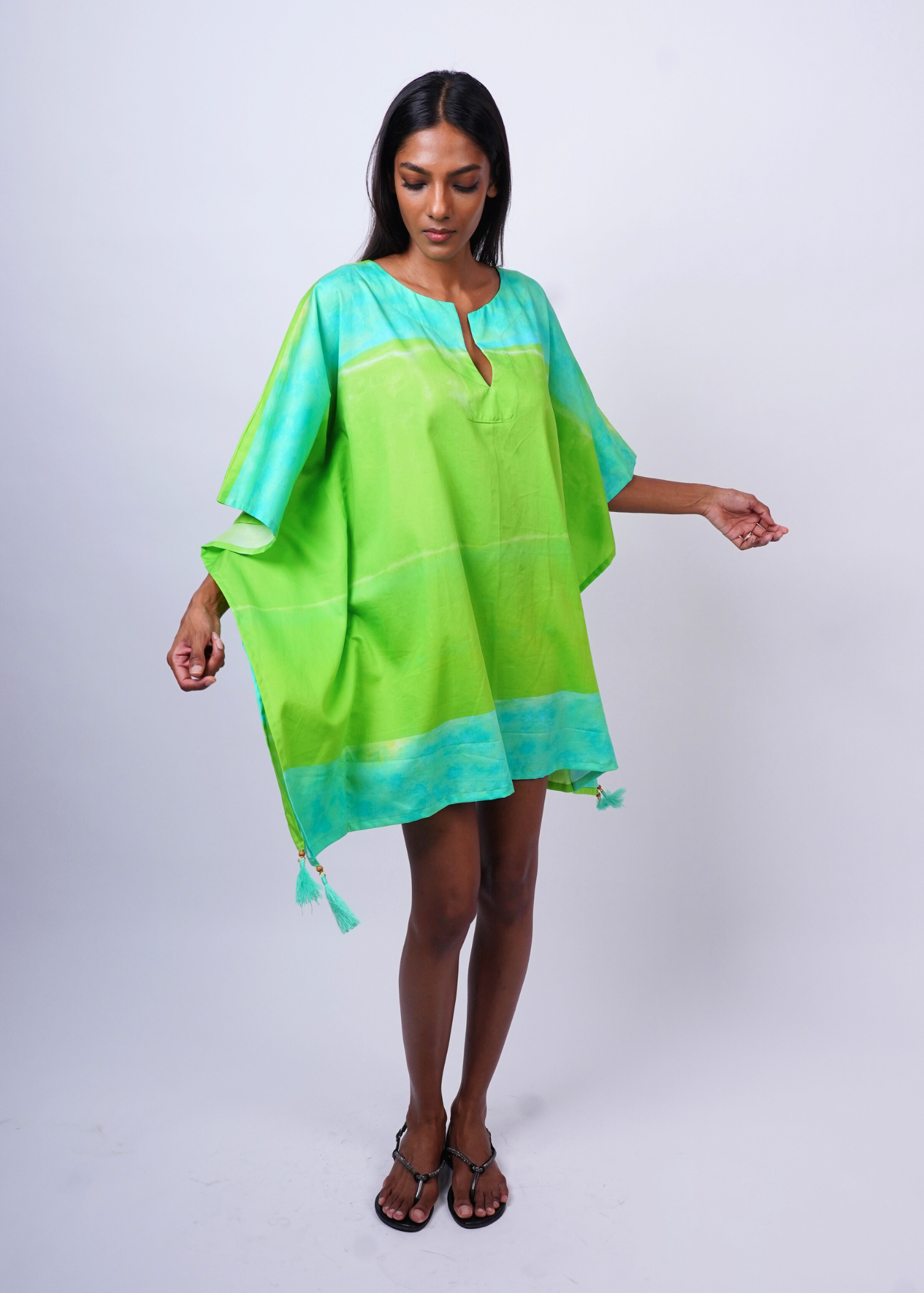 Short Caftan - Key Lime, a product by Azurina