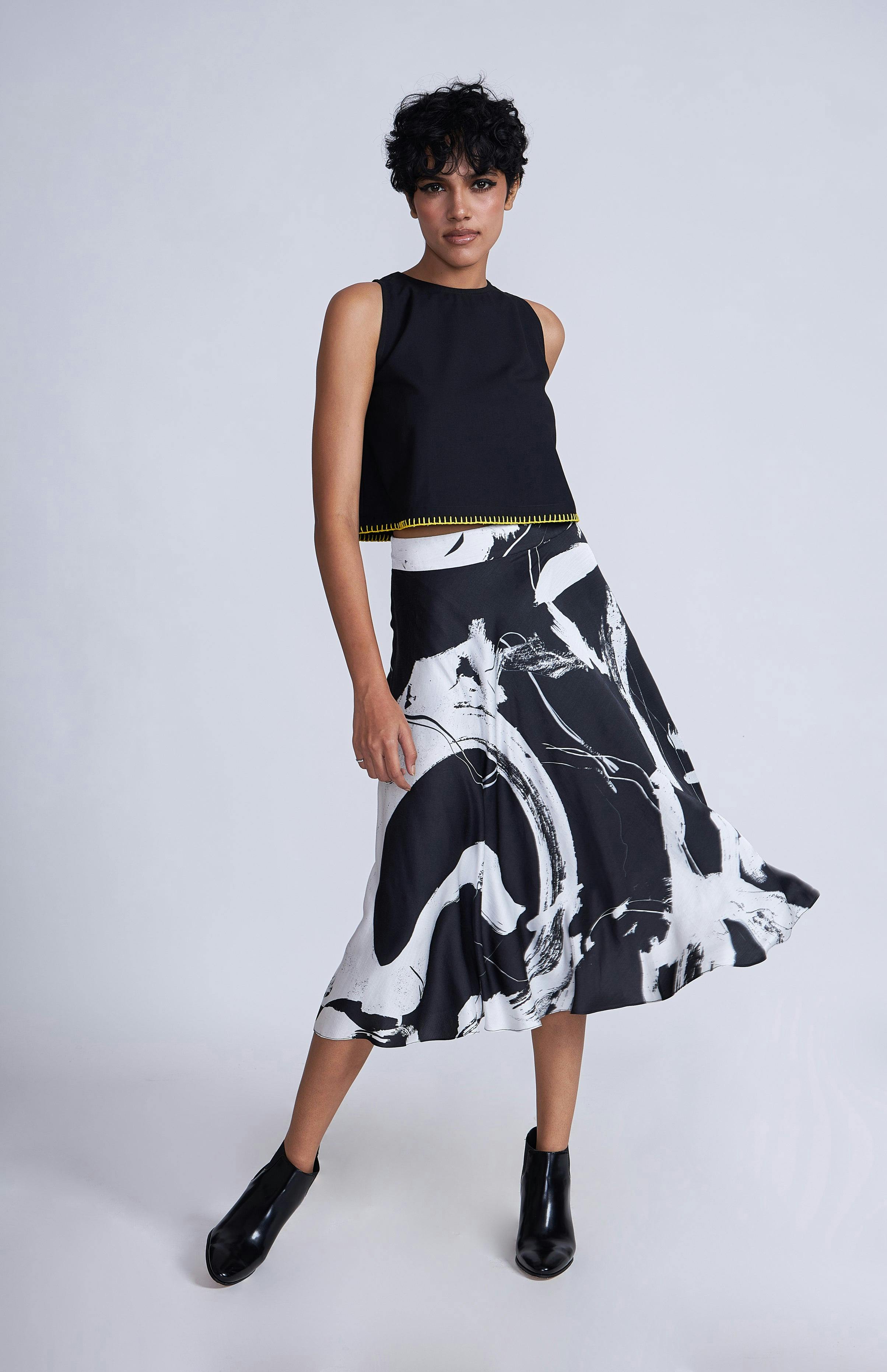 Tazaki Midi Skirt, a product by Advait India