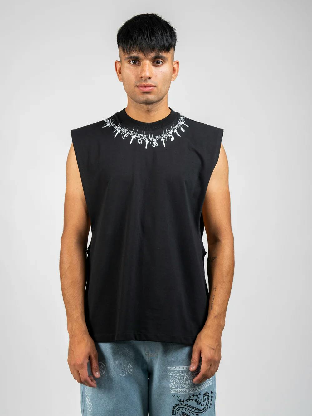 Black Religious Necklace Vest, a product by TOFFLE