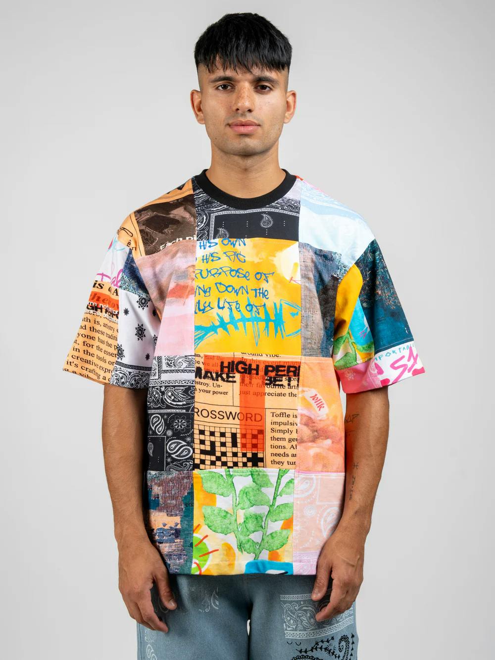 Print Patchwork T-shirt, a product by TOFFLE