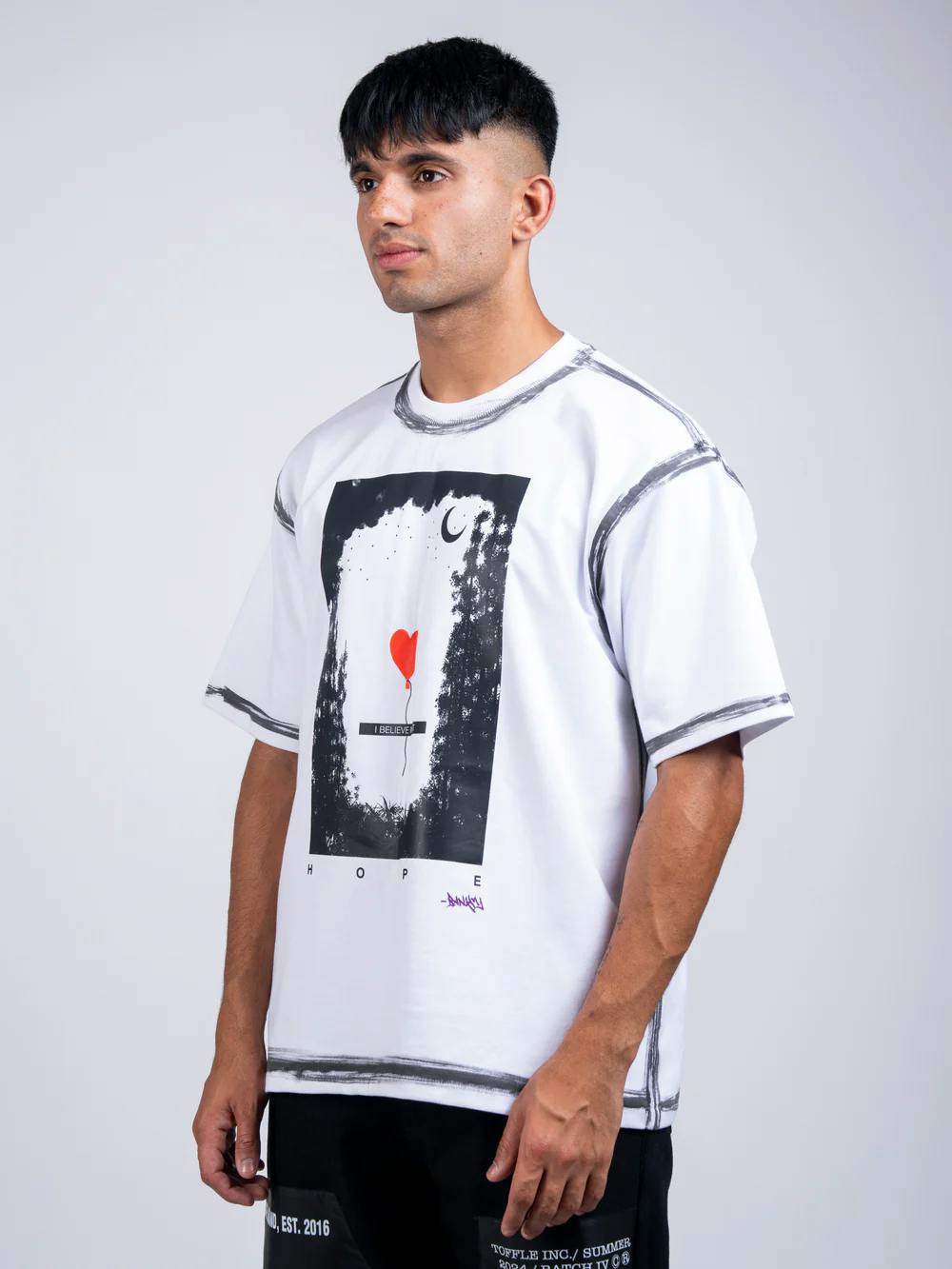 Brushed Banksy T-shirt, a product by TOFFLE