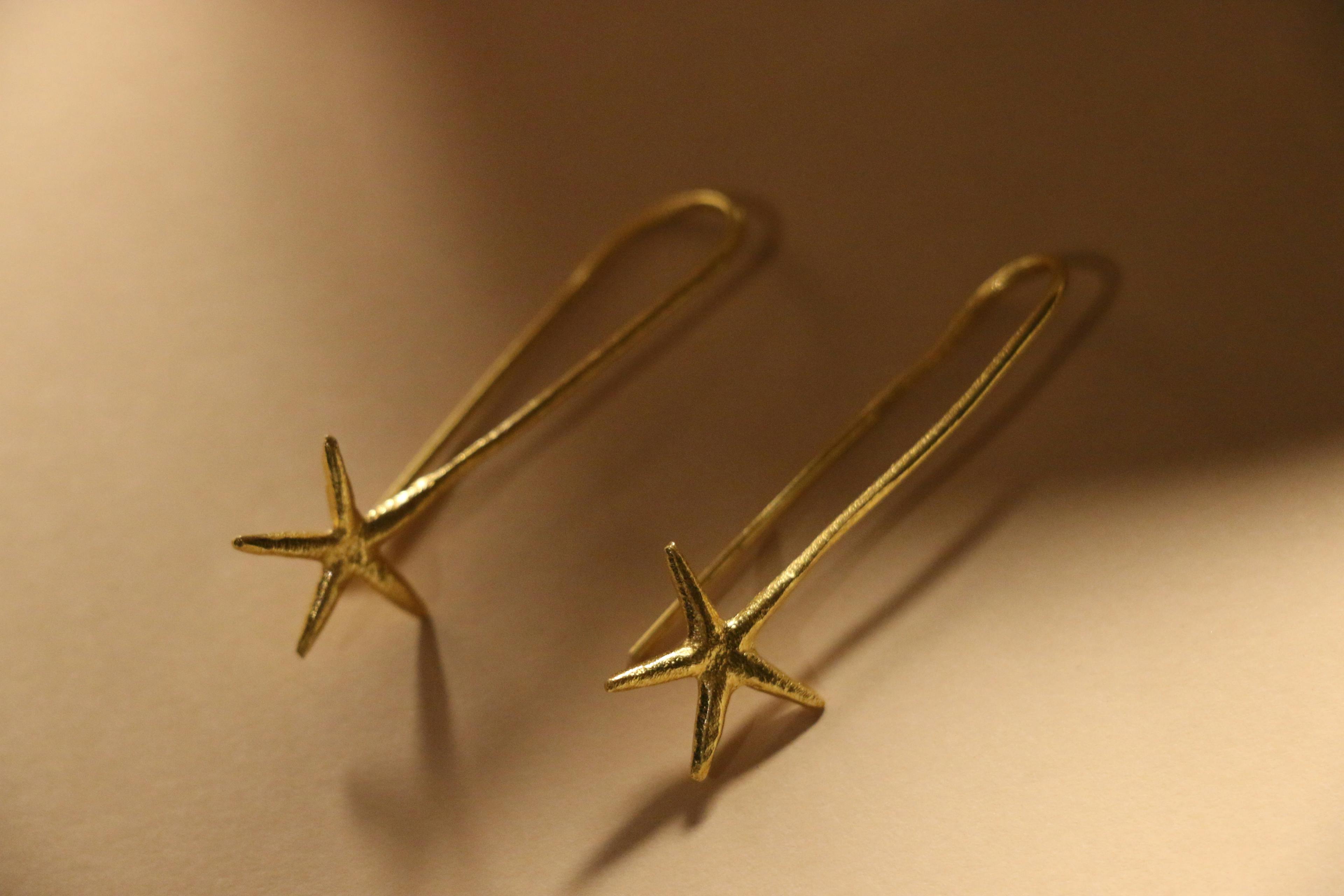 Thumbnail preview #2 for Star cuff earrings