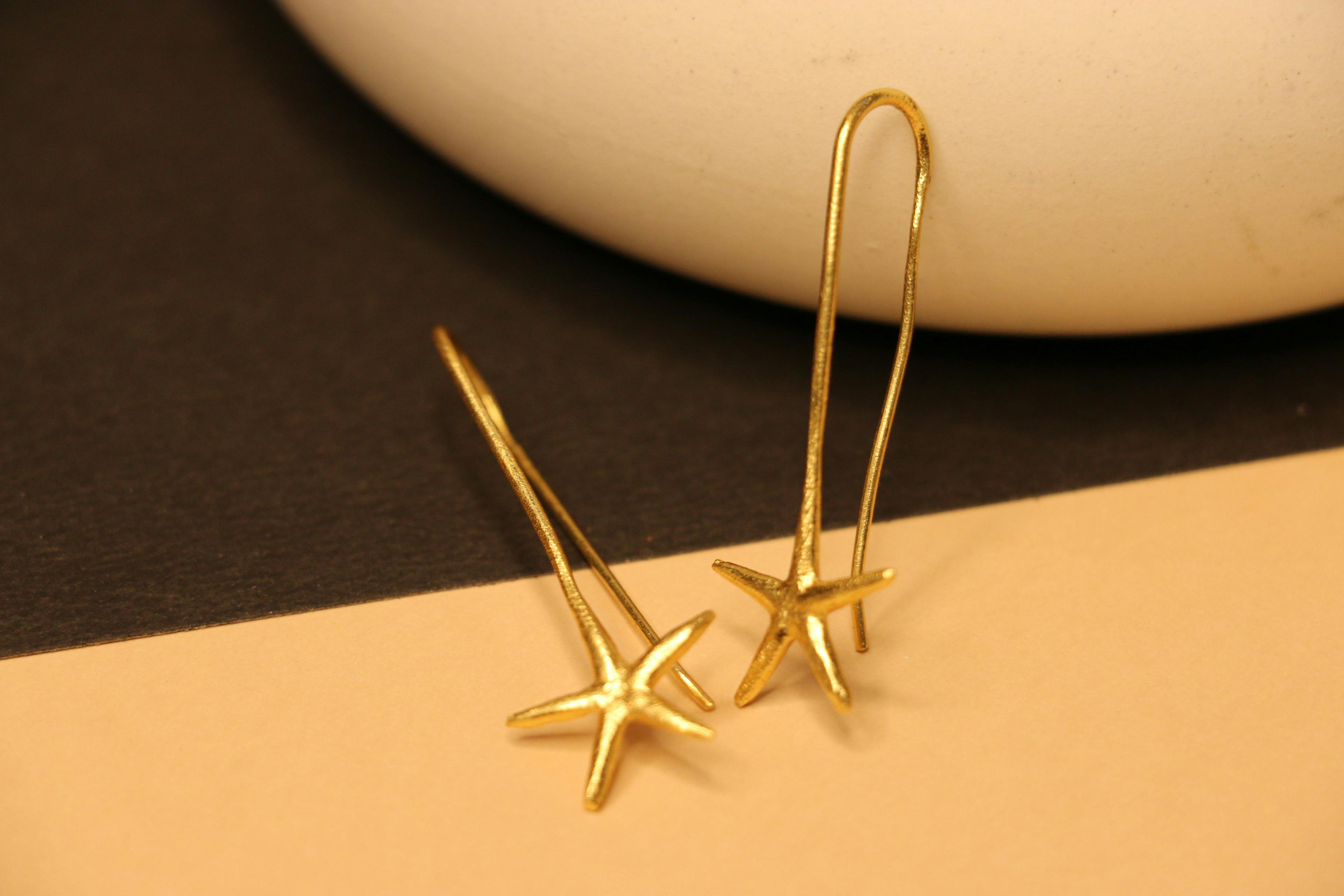 Thumbnail preview #3 for Star cuff earrings