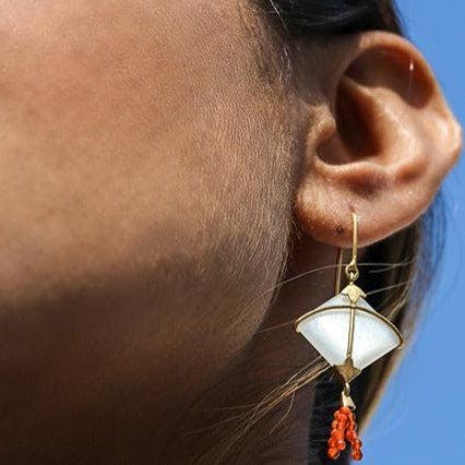 Thumbnail preview #1 for PATANG Moonstone With Carnelian Tassel