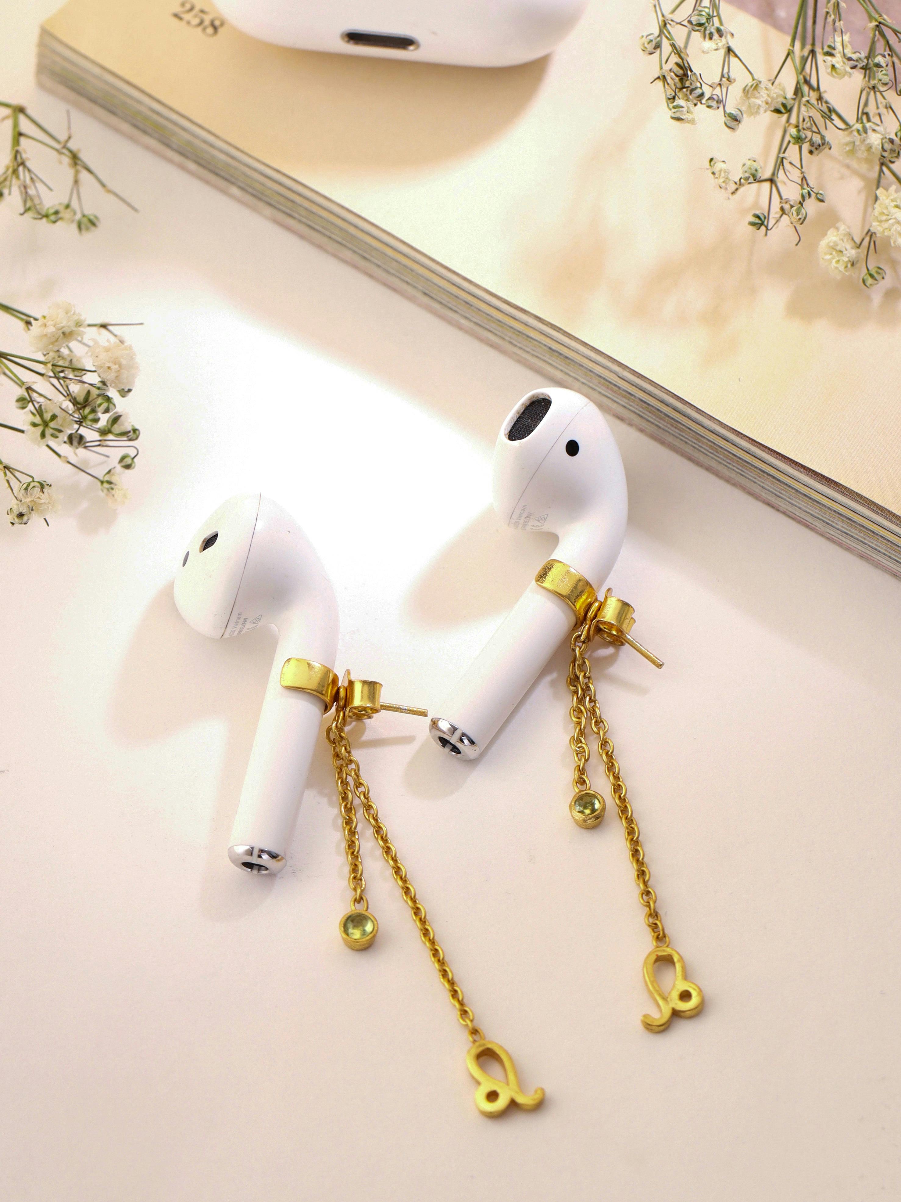 Thumbnail preview #3 for Leo charm airpods earrings