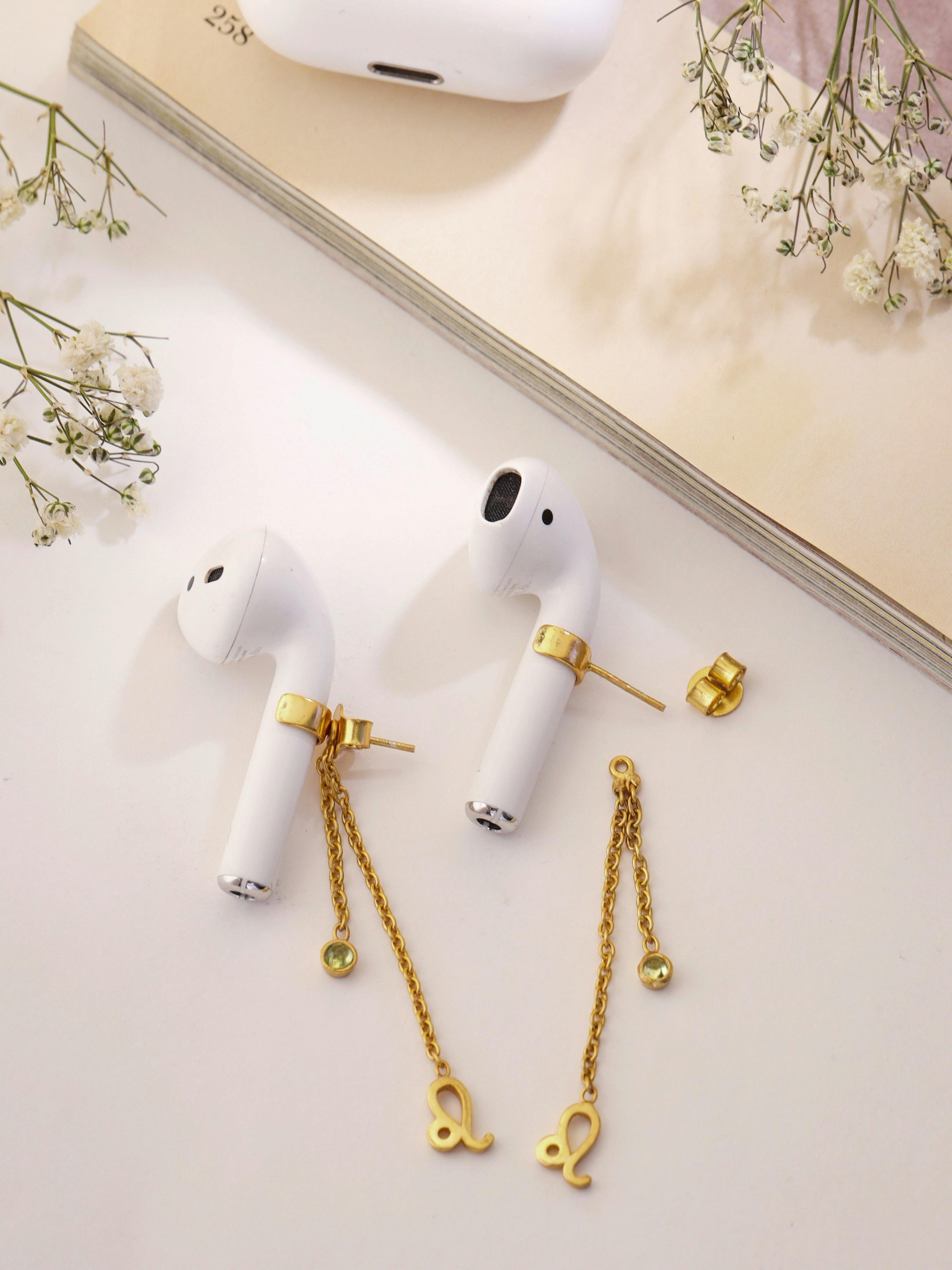 Thumbnail preview #1 for Leo charm airpods earrings