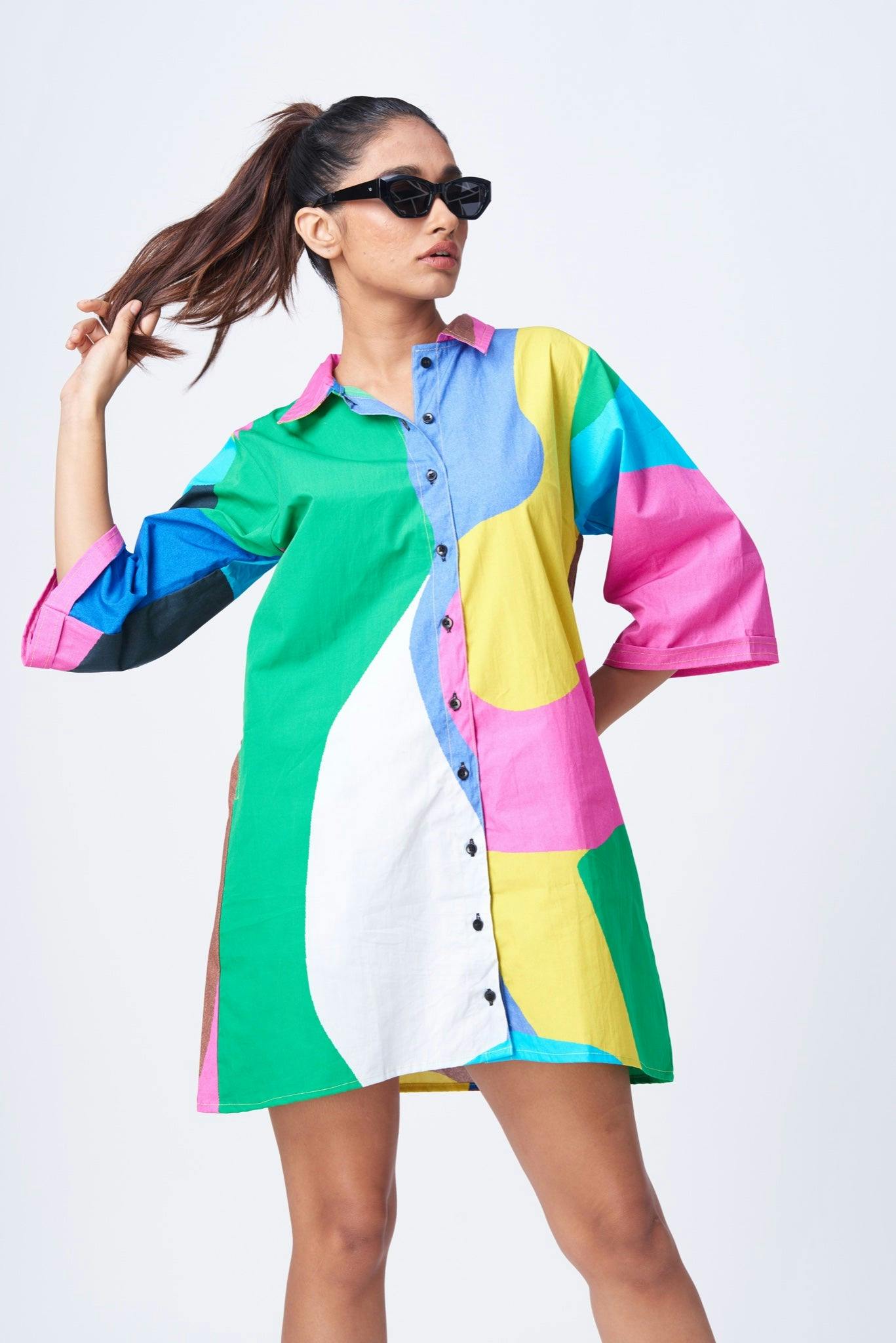 New town [ shirt dress], a product by Radharaman