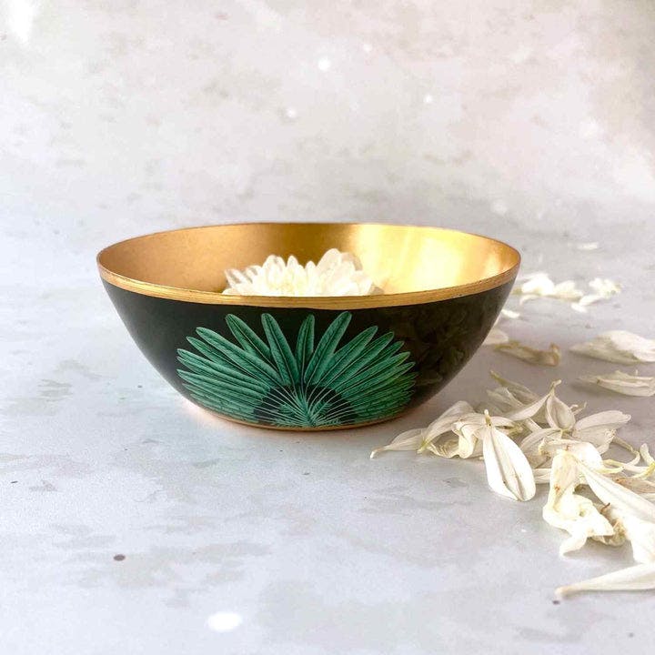 Thumbnail preview #1 for Oval Platter With Dip Bowl - Amazonia Night