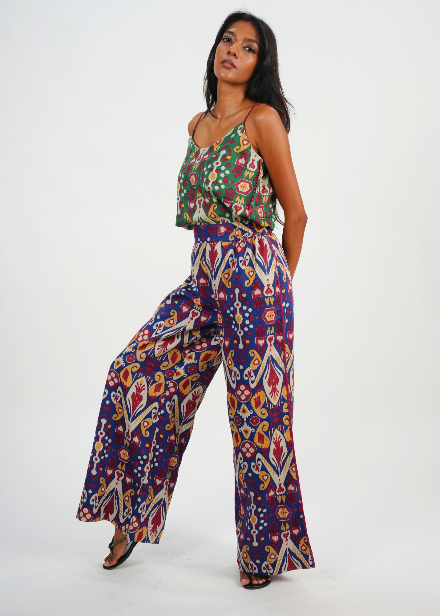 Thumbnail preview #3 for Chhaya Wide Leg Pant - Majorelle Bazaar