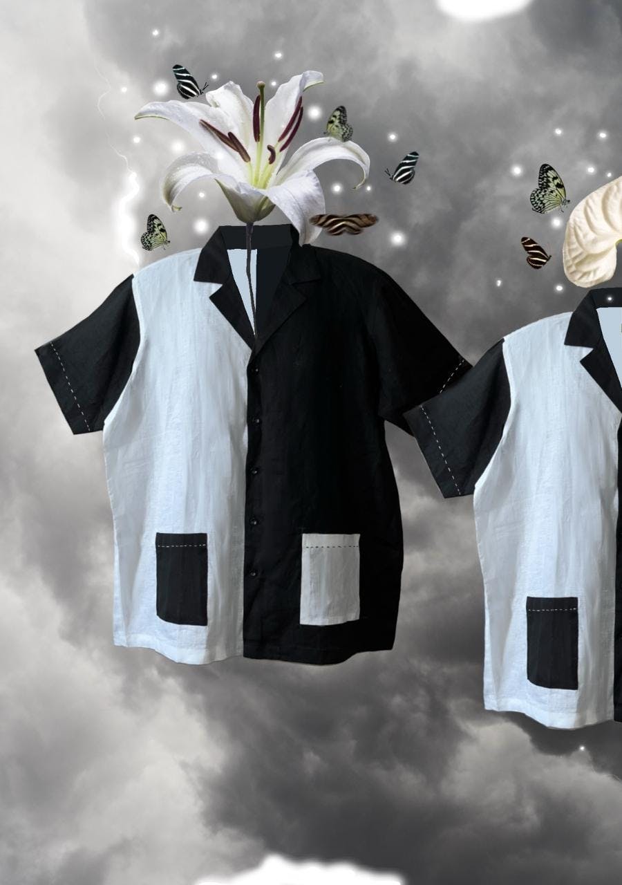 Thumbnail preview #0 for BLACK AND WHITE BOWLER SHIRT