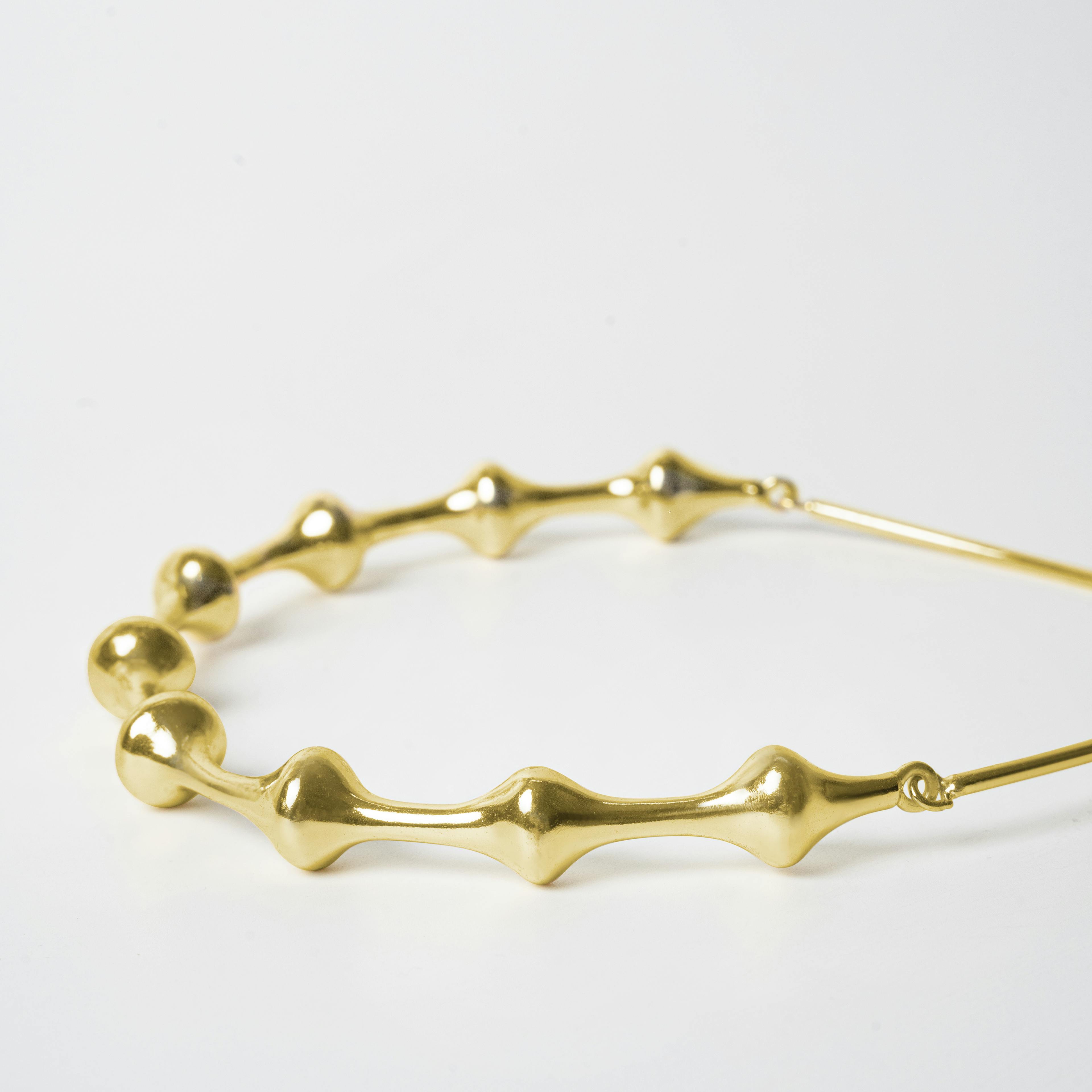 Thumbnail preview #3 for SYMPHONY CHOKER - GOLD TONE