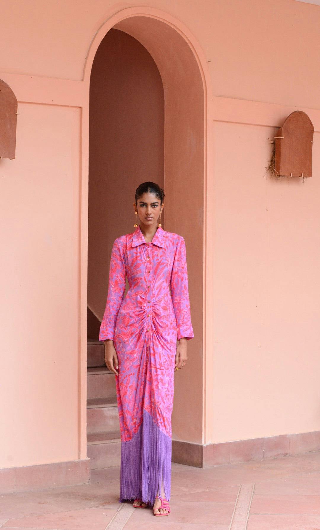 Mauve Pink dress, a product by Rishi and Vibhuti