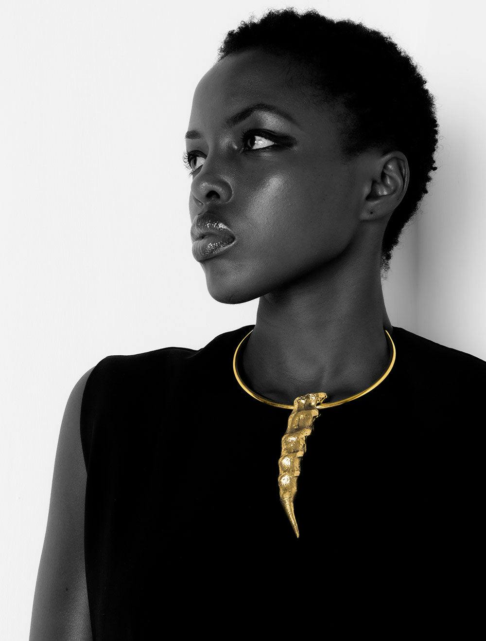 Thumbnail preview #1 for Lisimba Handmade Brass Choker