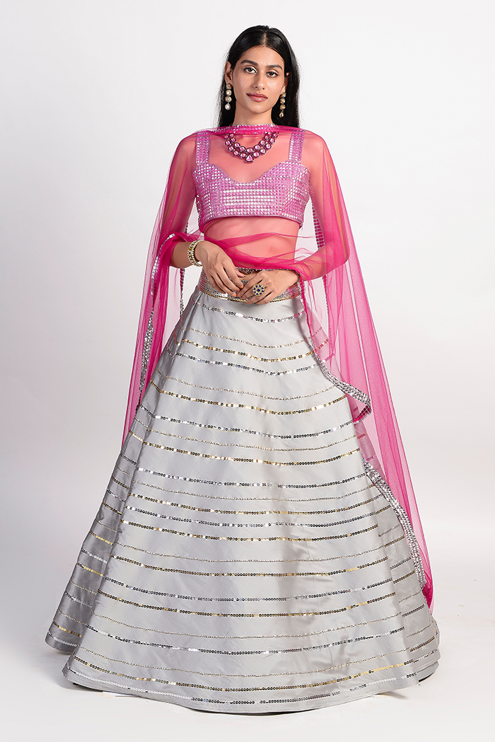 Thumbnail preview #1 for Stardust Outshine Lehenga