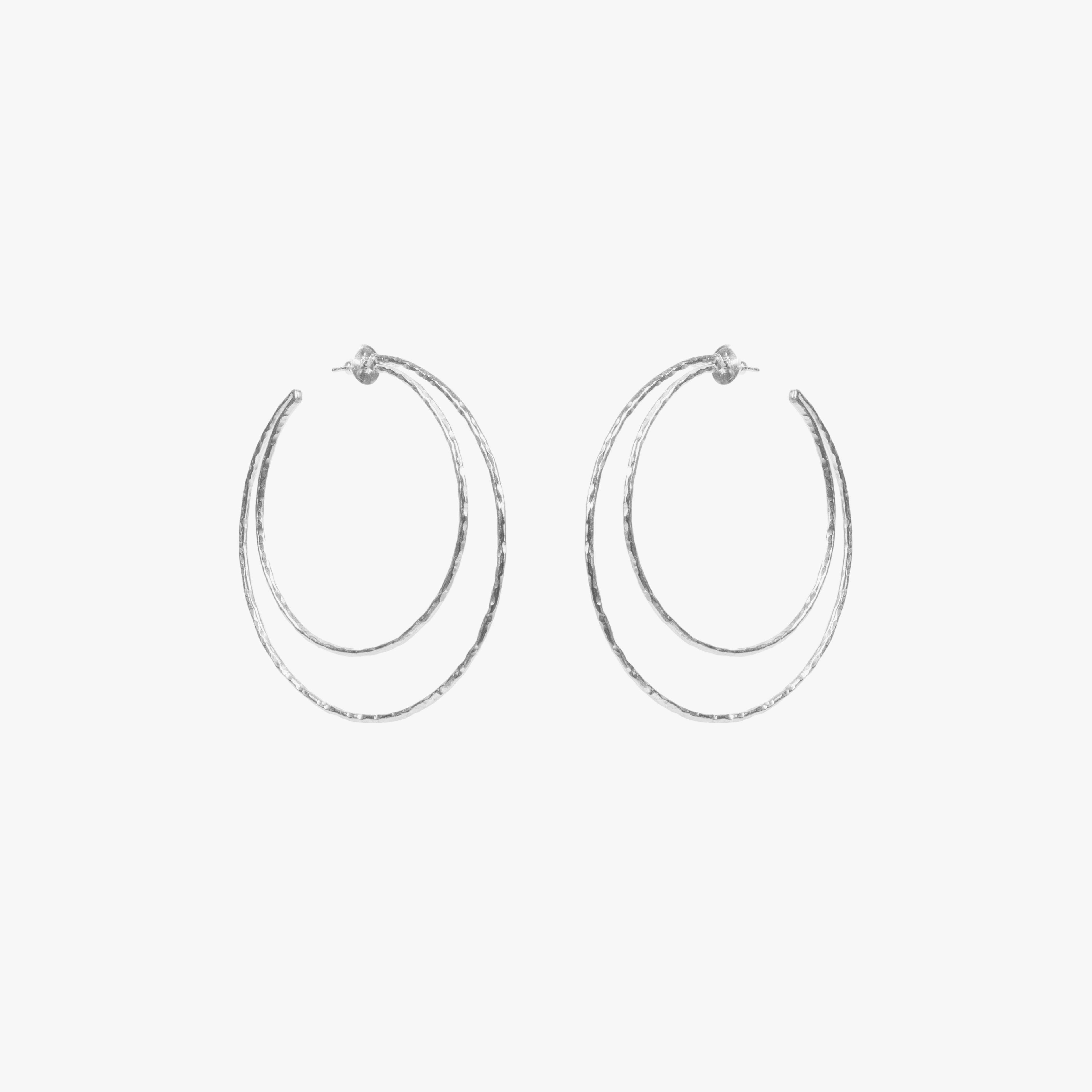 KIMBERLY HOOPS SILVER TONE , a product by Equiivalence