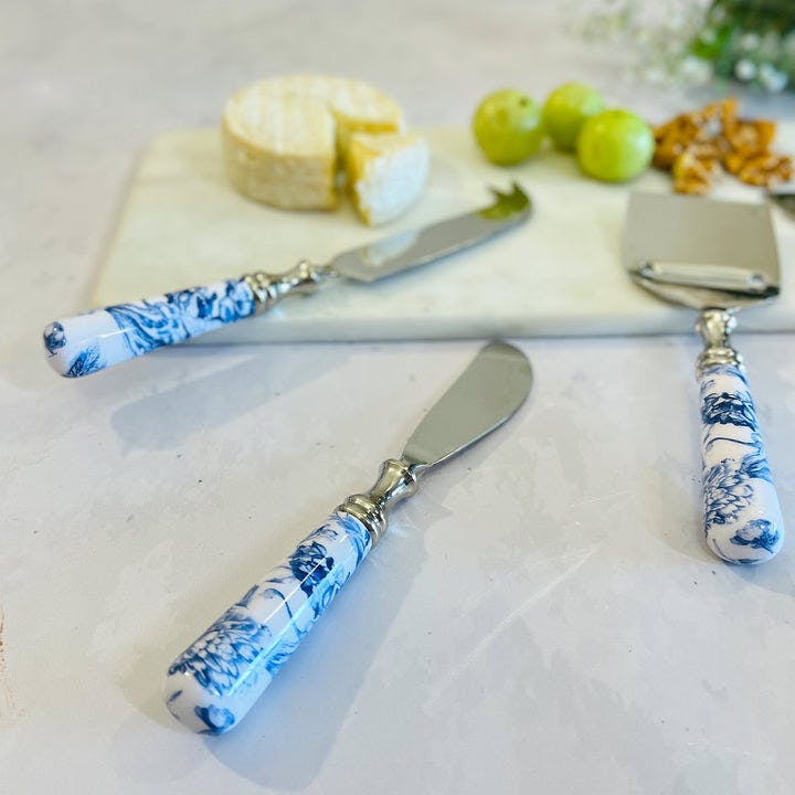 Thumbnail preview #2 for Cheese Knives, Set of 4 - Brittany Blanc