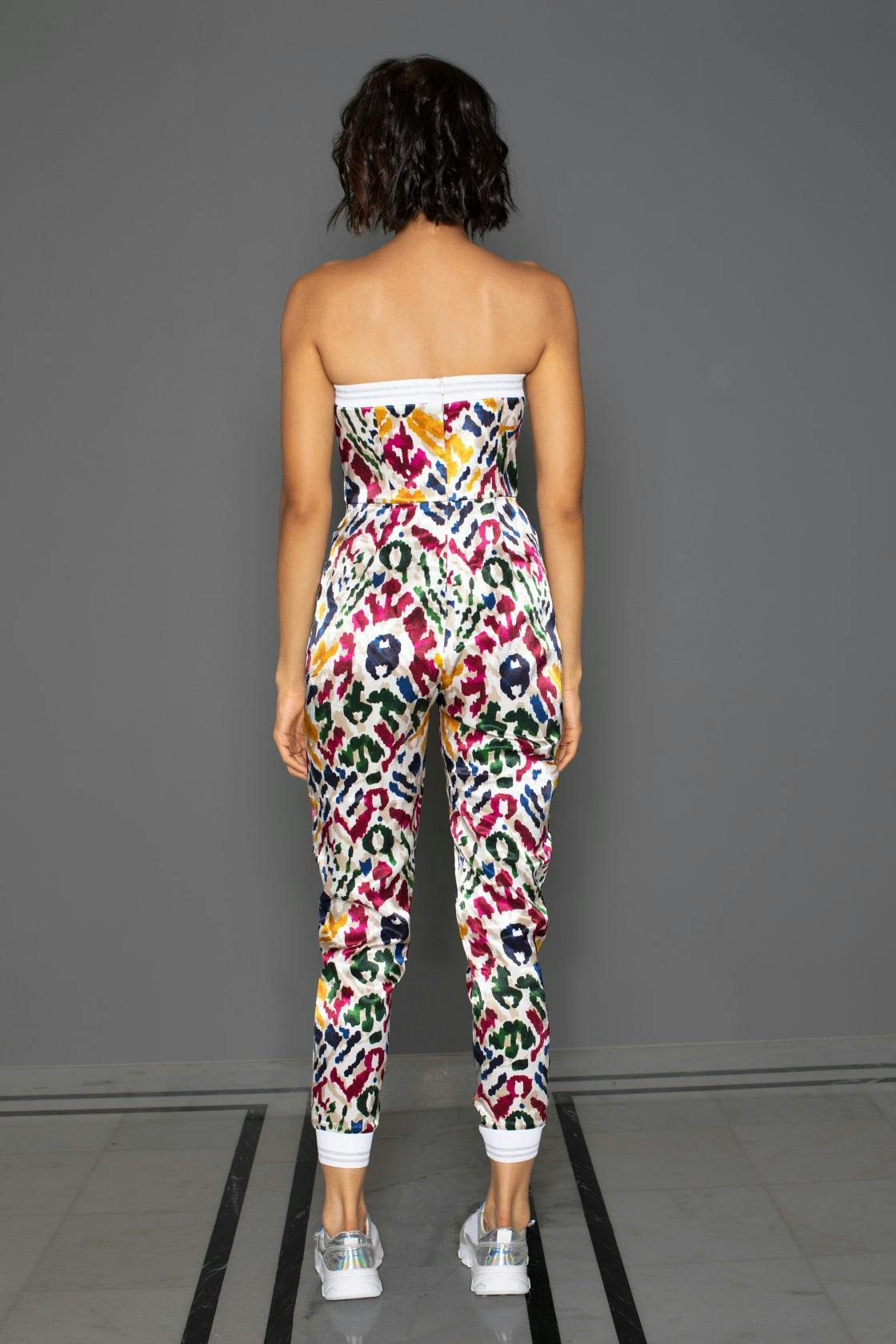 Thumbnail preview #2 for Damask Tube Jogger Jumpsuit