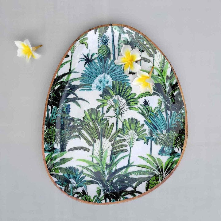 Large Oval Platter With Dip Bowl - Amazonia Day, a product by Faaya Gifting