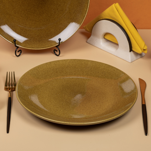 Thumbnail preview #4 for Golden Color Dinner Set - Set of 12