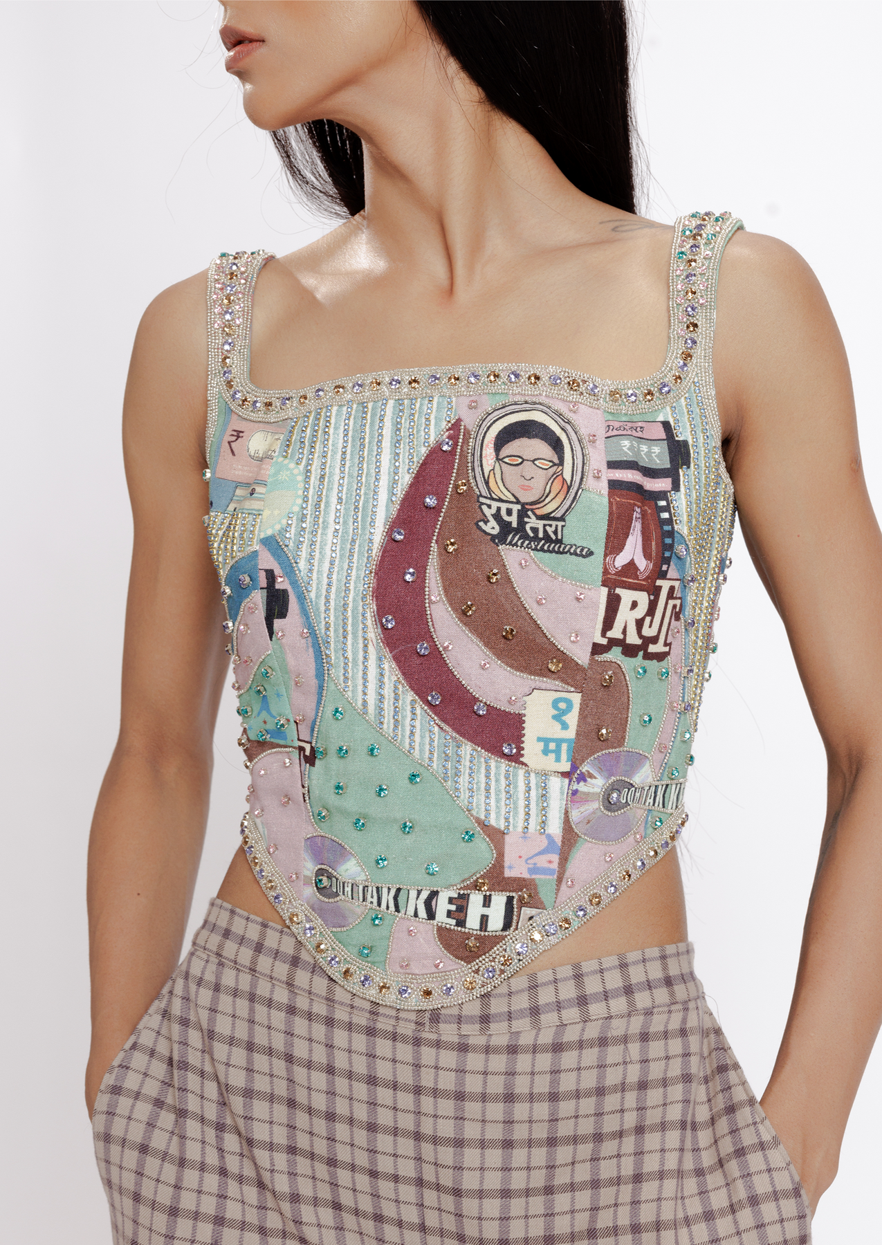 FILMY EMBROIDERED CORSET, a product by Doh tak keh