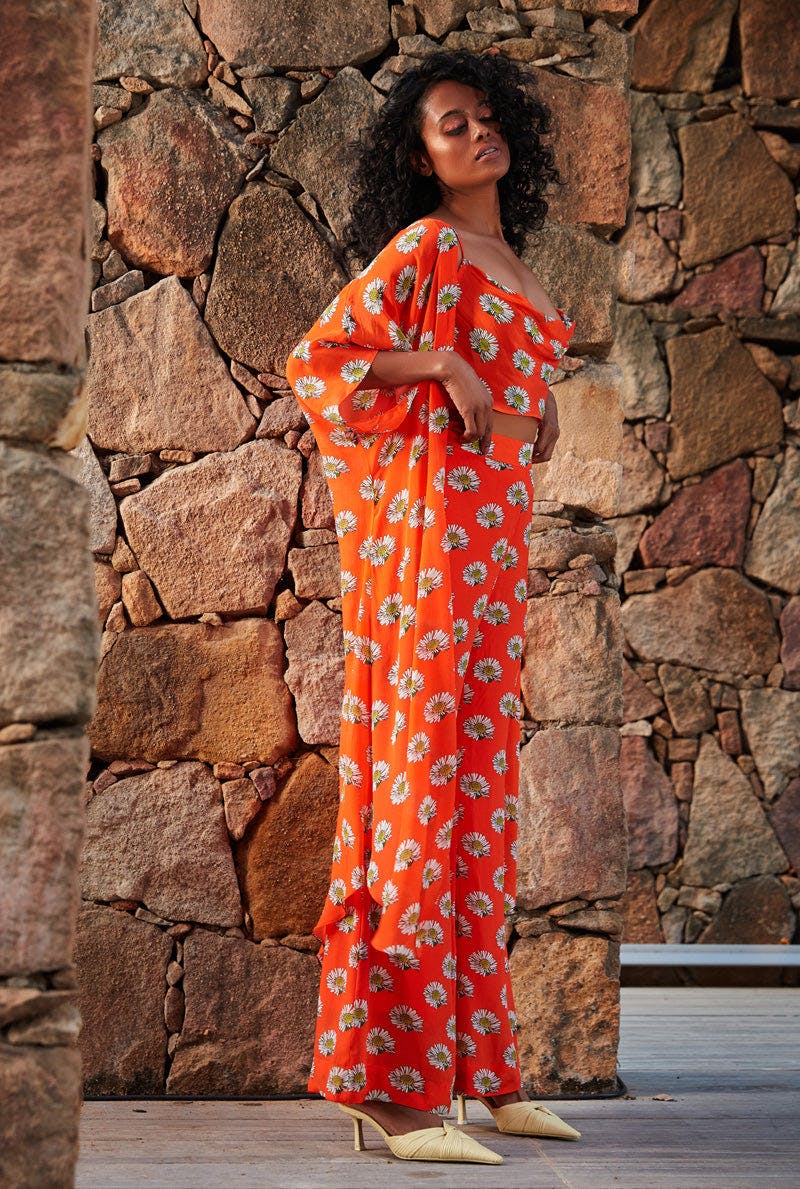 Thumbnail preview #2 for Orange Cape Co-Ord Set