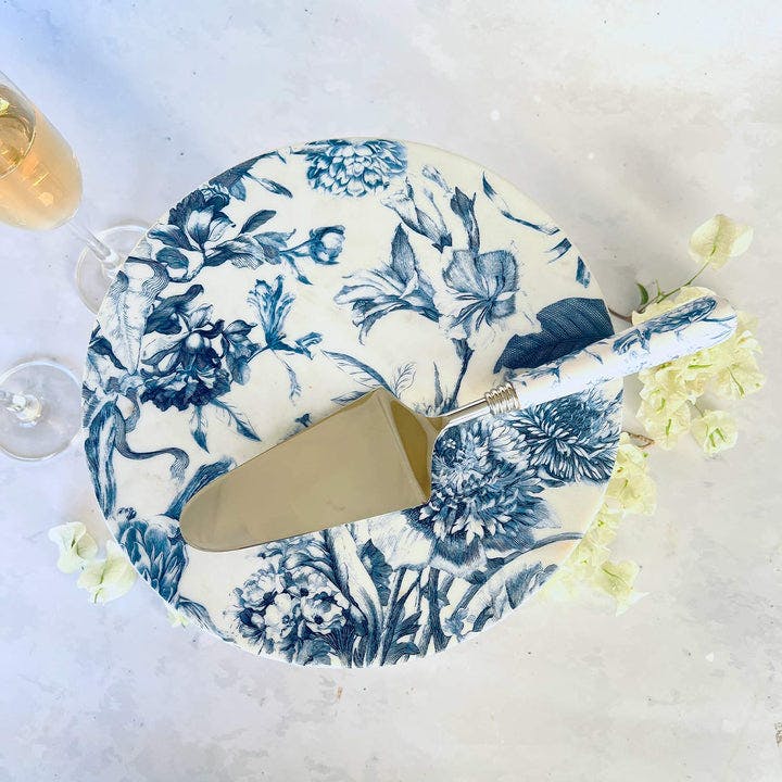 Thumbnail preview #2 for Marble Cake Stand With Cake Server - Brittany Blanc