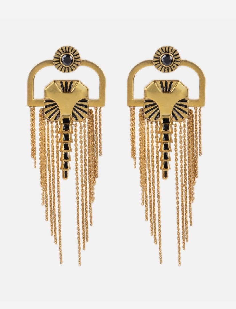 Equinox Earrings in Gold, a product by Econock