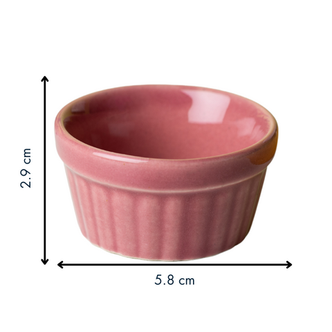 Thumbnail preview #1 for Solid Pink Color Dip Bowls with Design