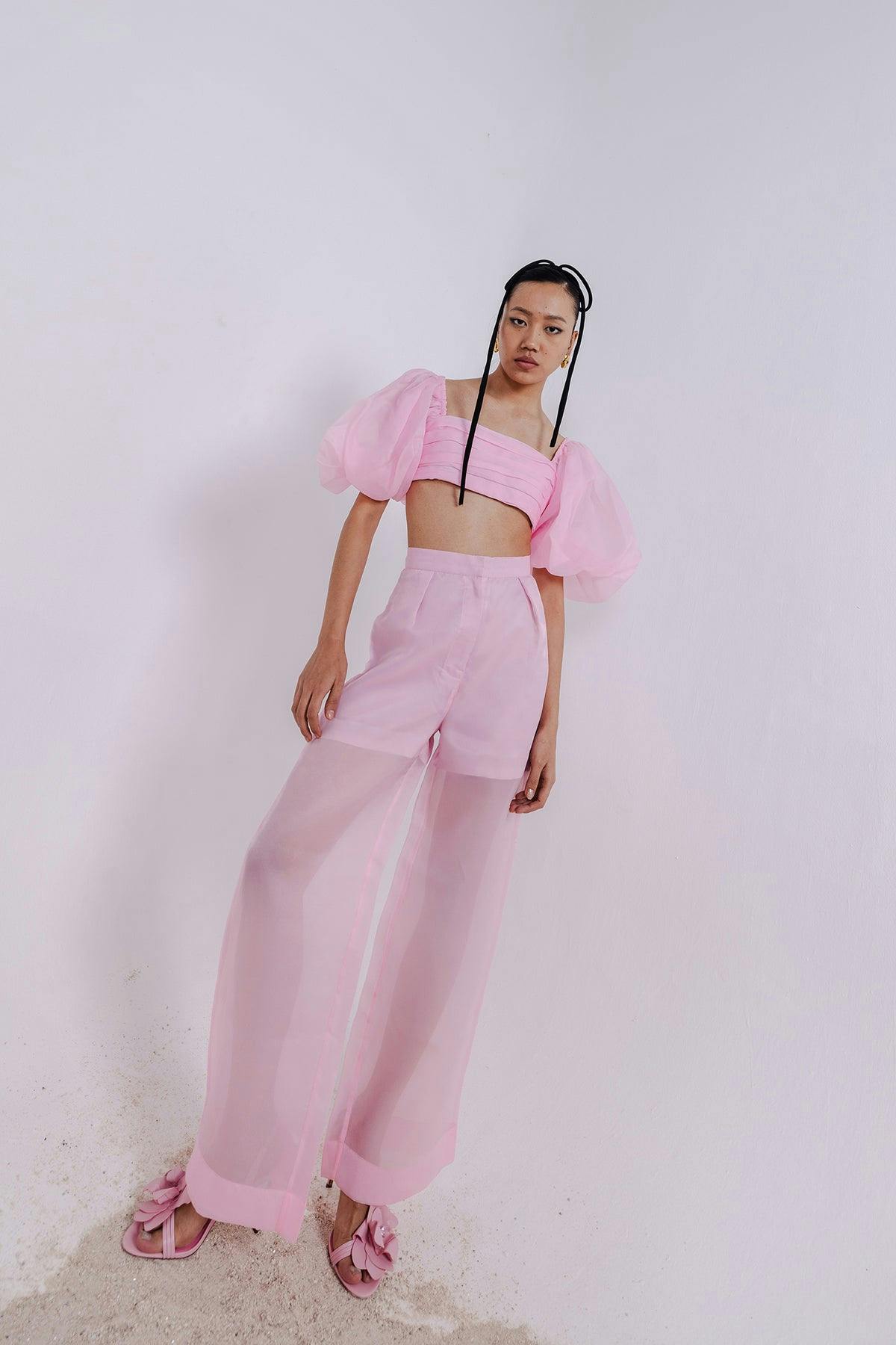 DAISY PINK CROP TOP & PANTS, a product by July Issue