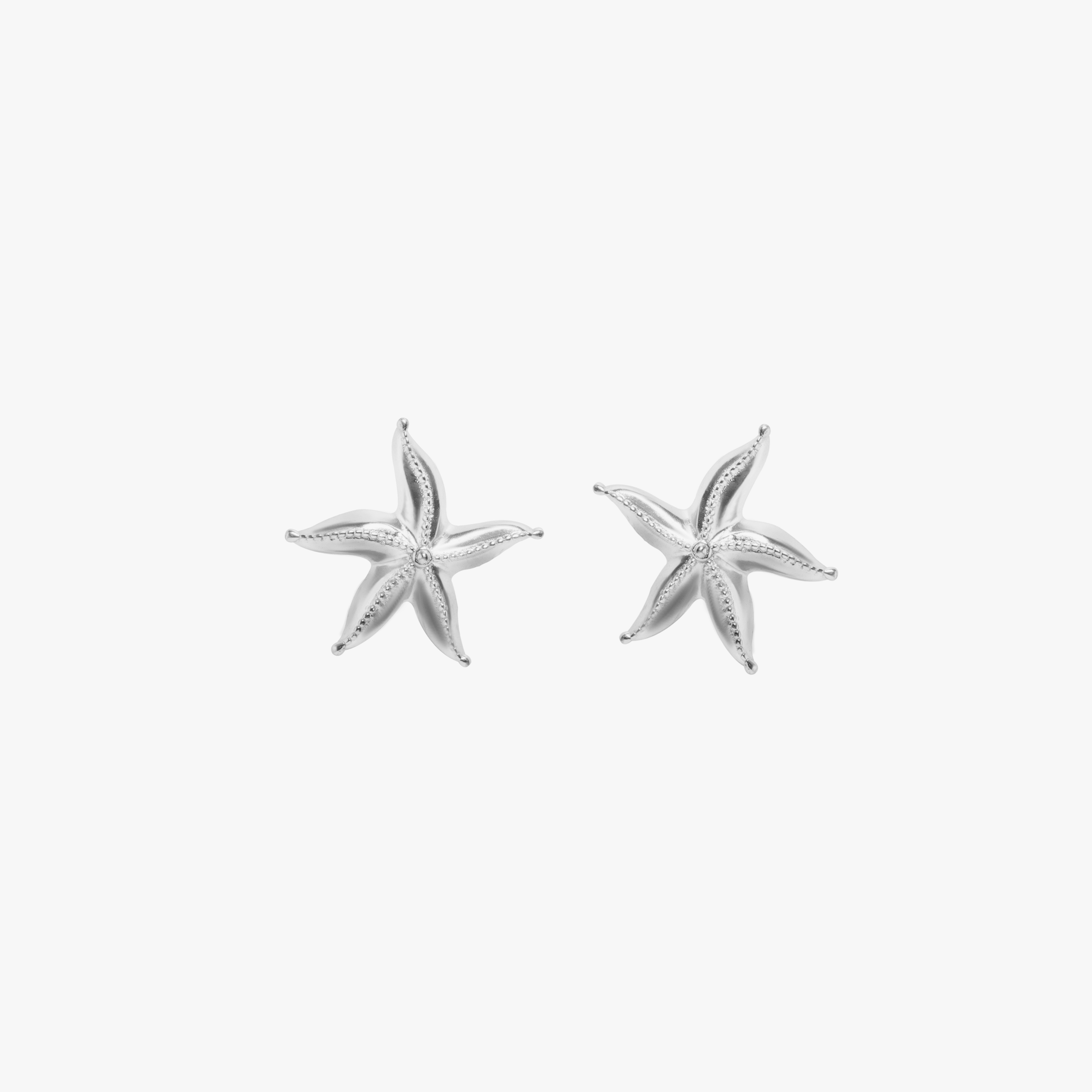 SEA STAR STUDS SILVER TONE , a product by Equiivalence