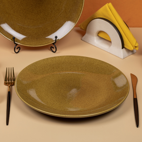 Golden Color Dinner Set - Set of 19, a product by The Golden Theory