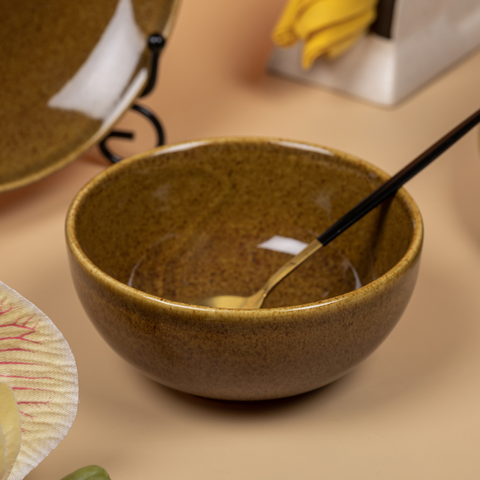 Thumbnail preview #4 for Golden Color Dinner Set - Set of 19