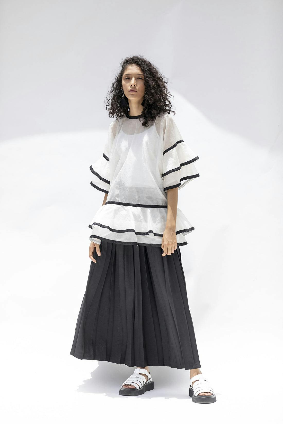 BNW Chanderi Top, a product by Corpora Studio