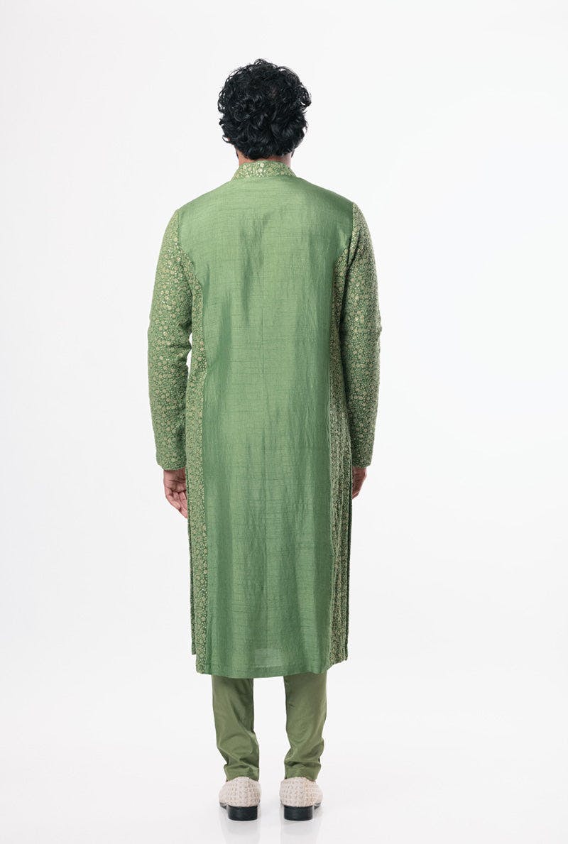 Thumbnail preview #2 for Sacramento Green Kurta Set