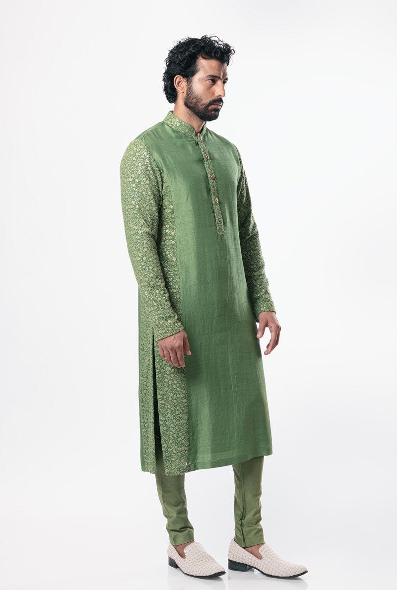 Thumbnail preview #1 for Sacramento Green Kurta Set