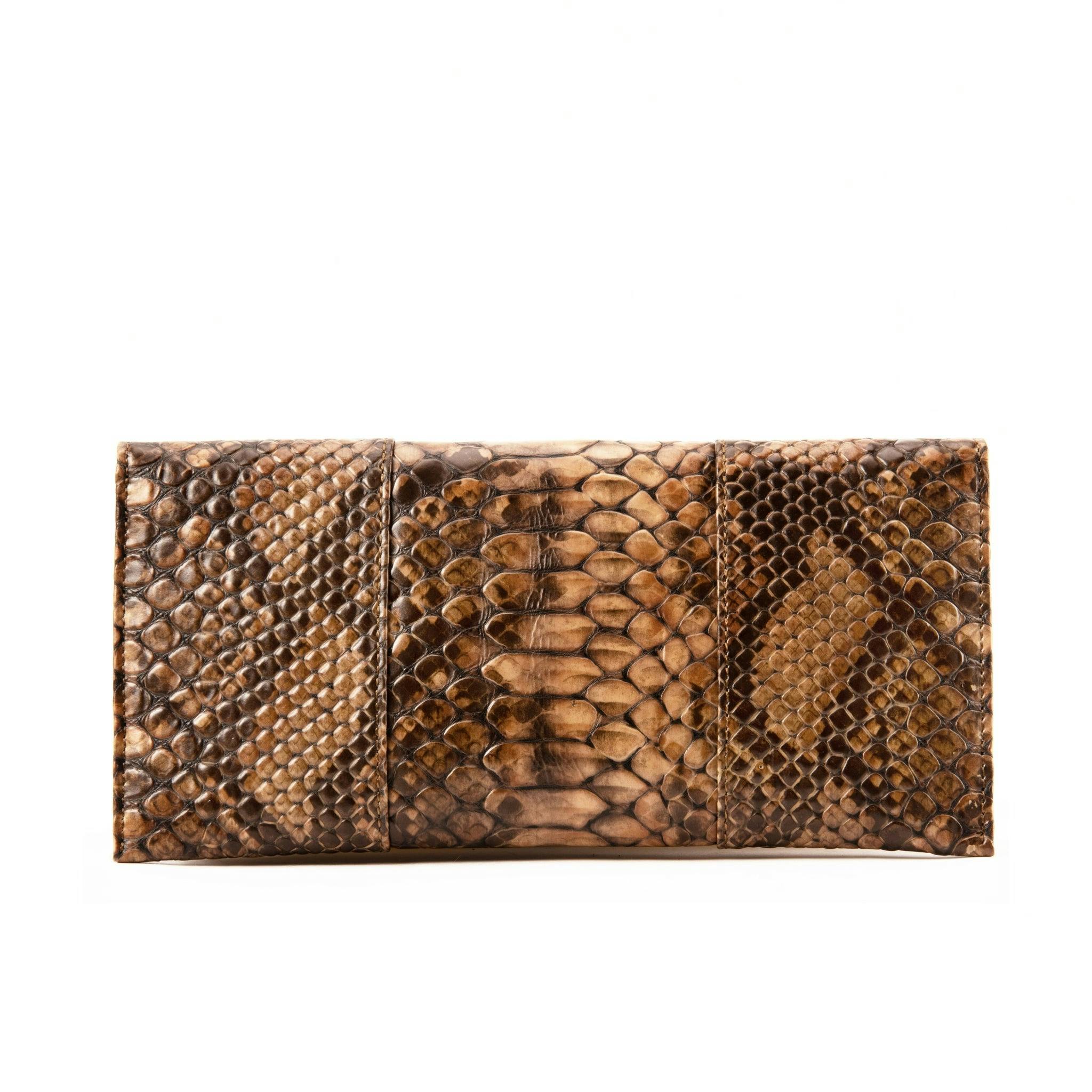 Thumbnail preview #3 for Coffee Brown ZAA Clutch Exotic