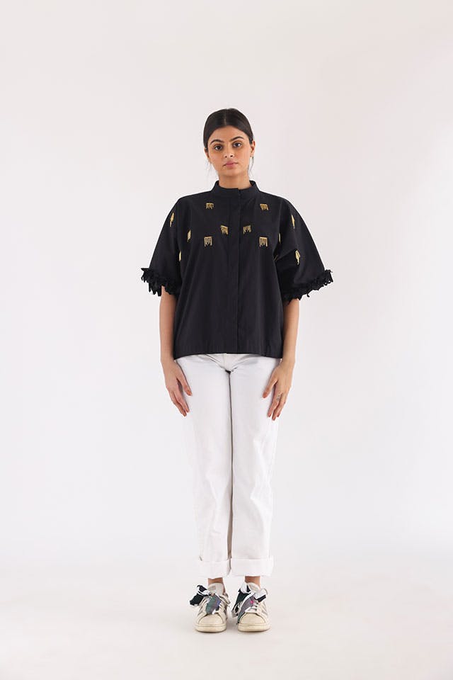 Thumbnail preview #4 for Sway Sleeve Kimono Shirt