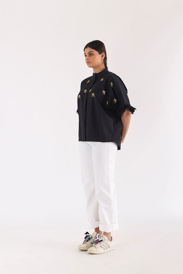 Thumbnail preview #5 for Sway Sleeve Kimono Shirt
