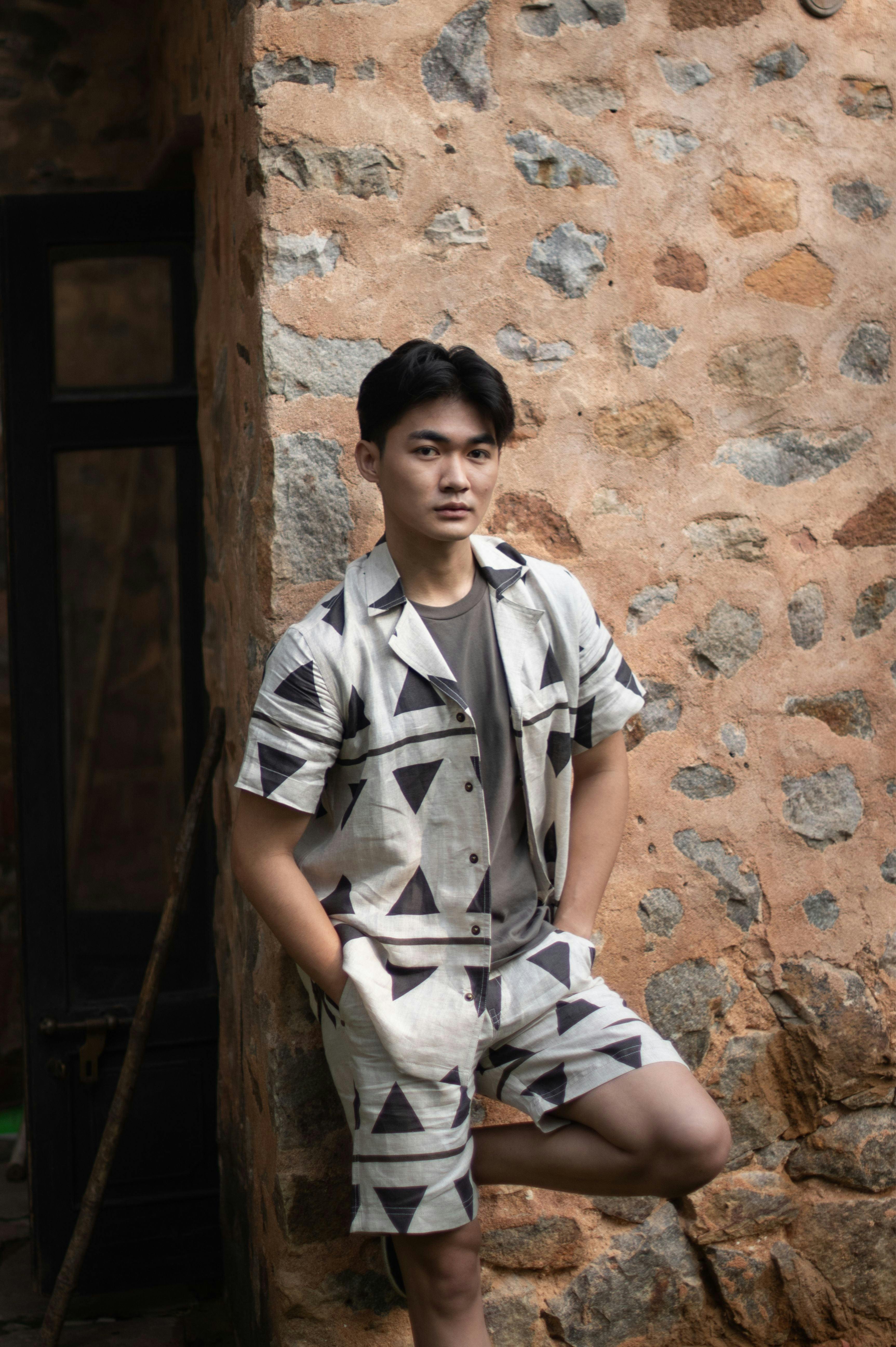 Okinawa Safari Shirt Menswear- Printed, a product by The Terra Tribe