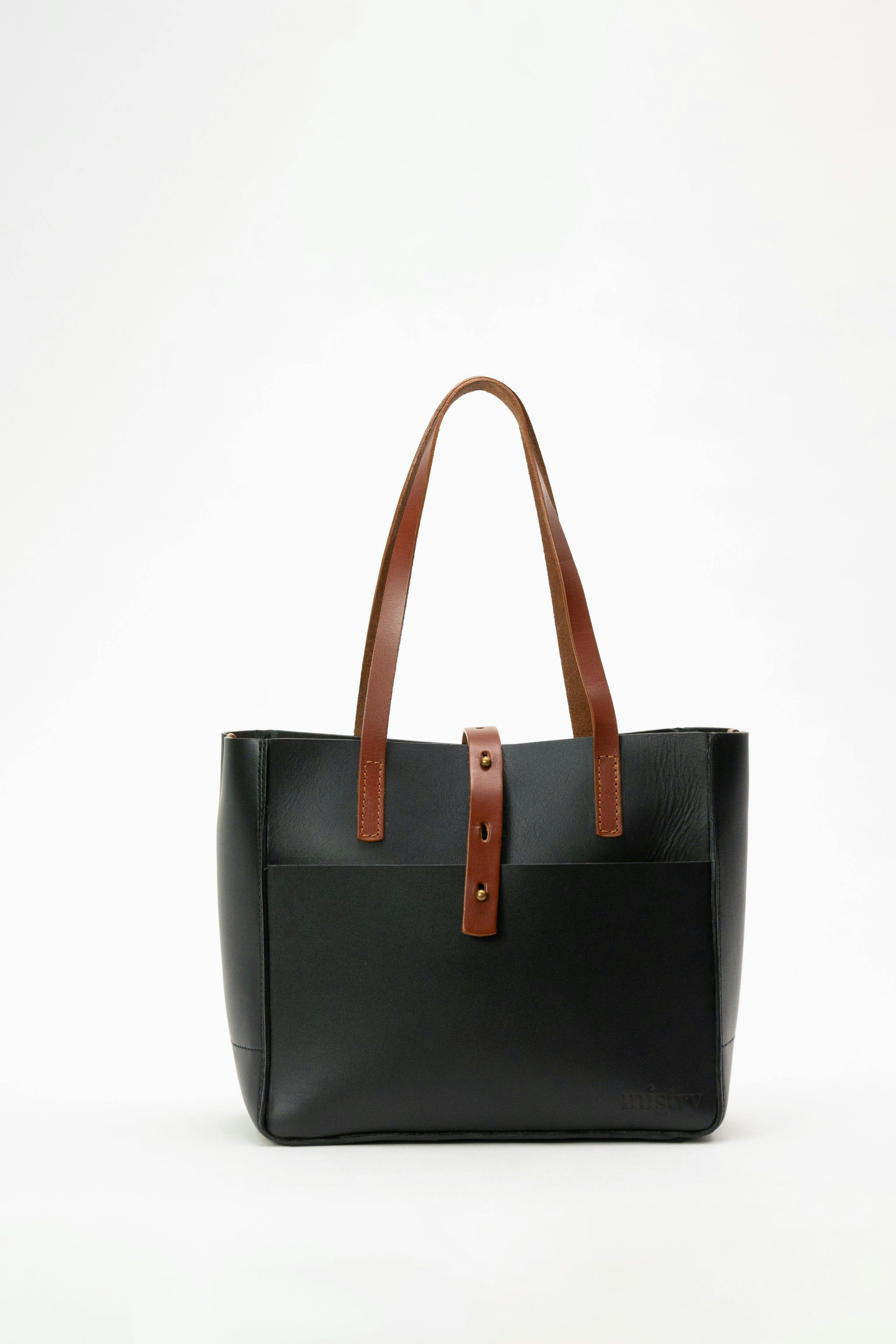 Decker Tote in Black & Tan, a product by Mistry 
