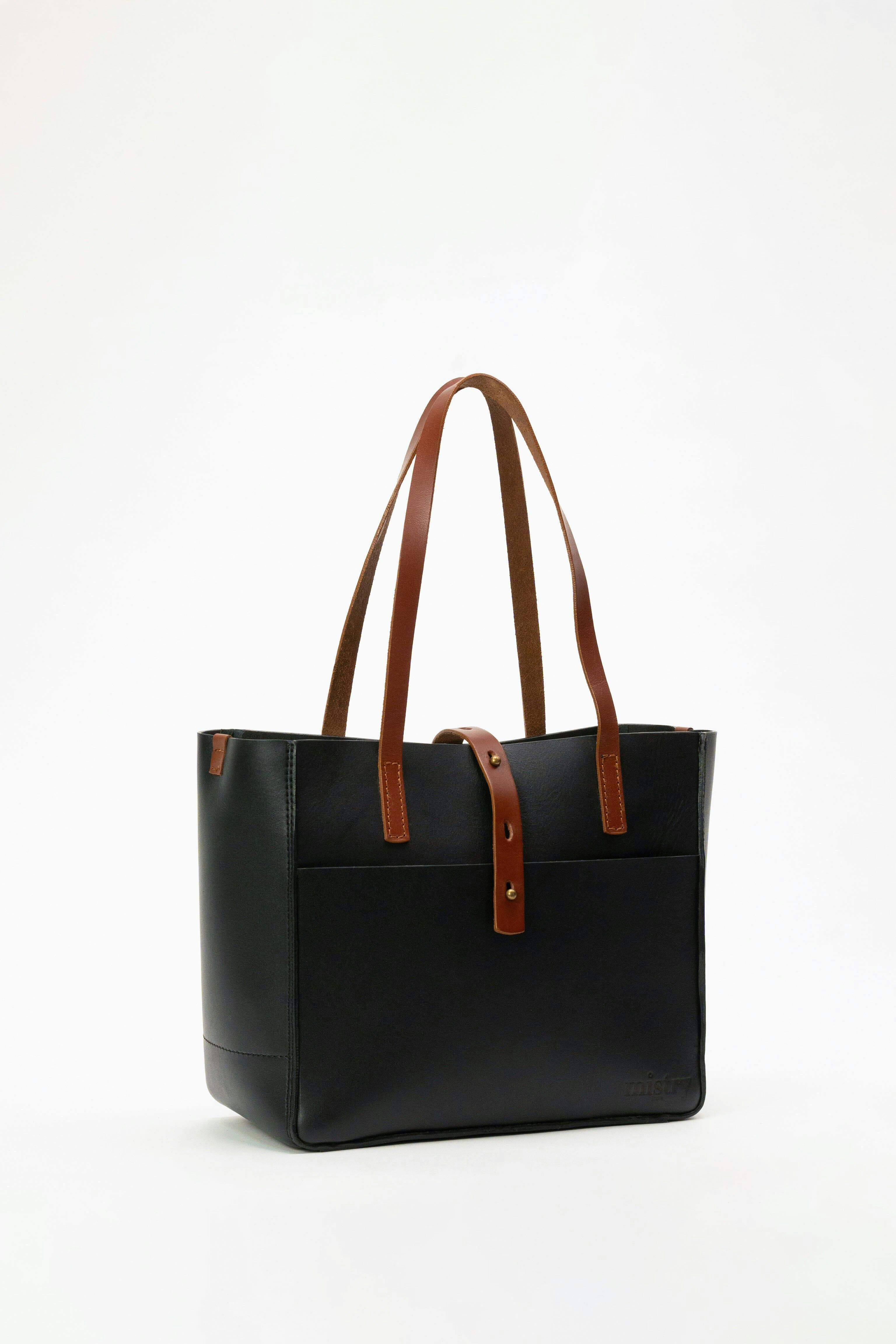 Thumbnail preview #2 for Decker Tote in Black & Tan