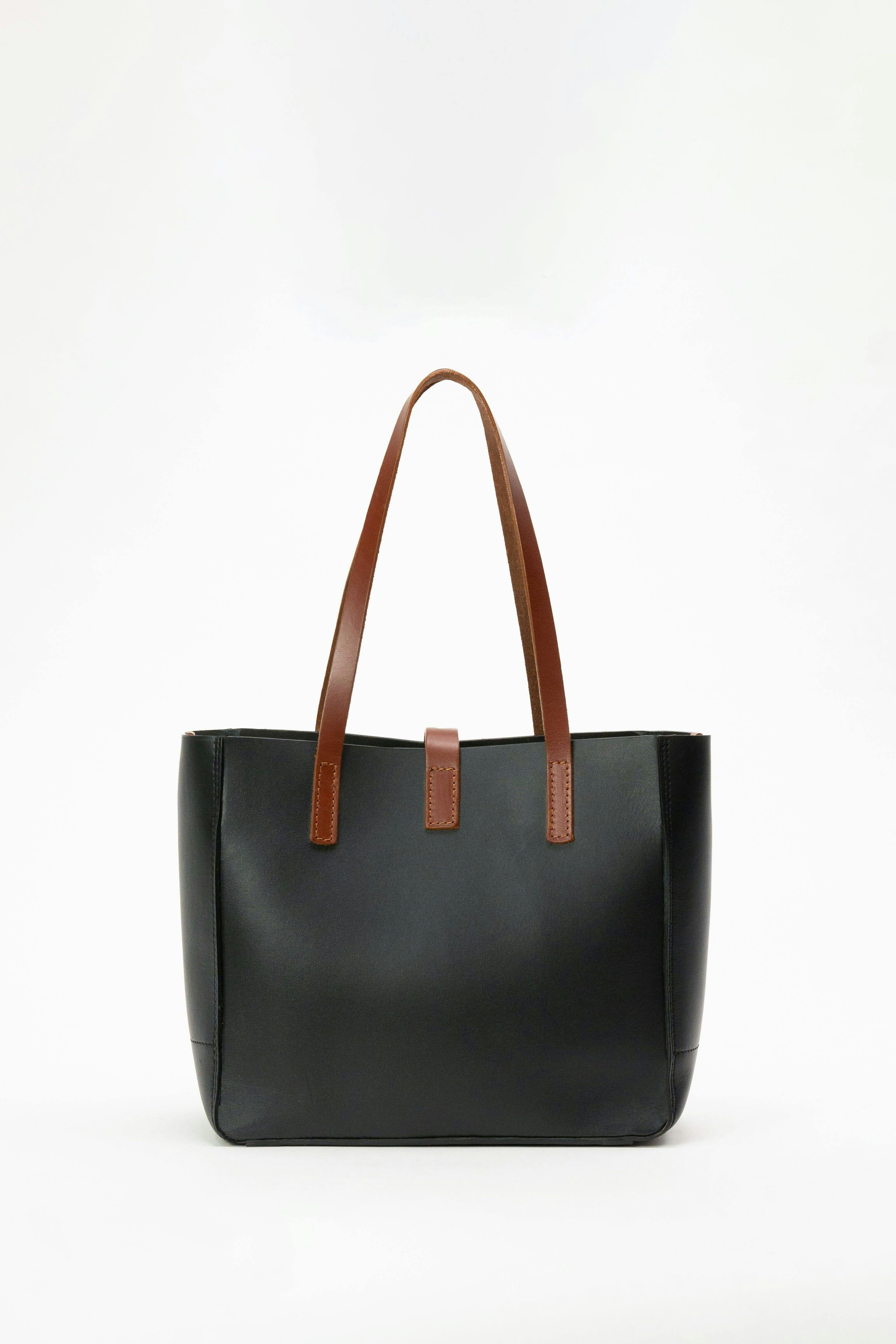 Thumbnail preview #1 for Decker Tote in Black & Tan