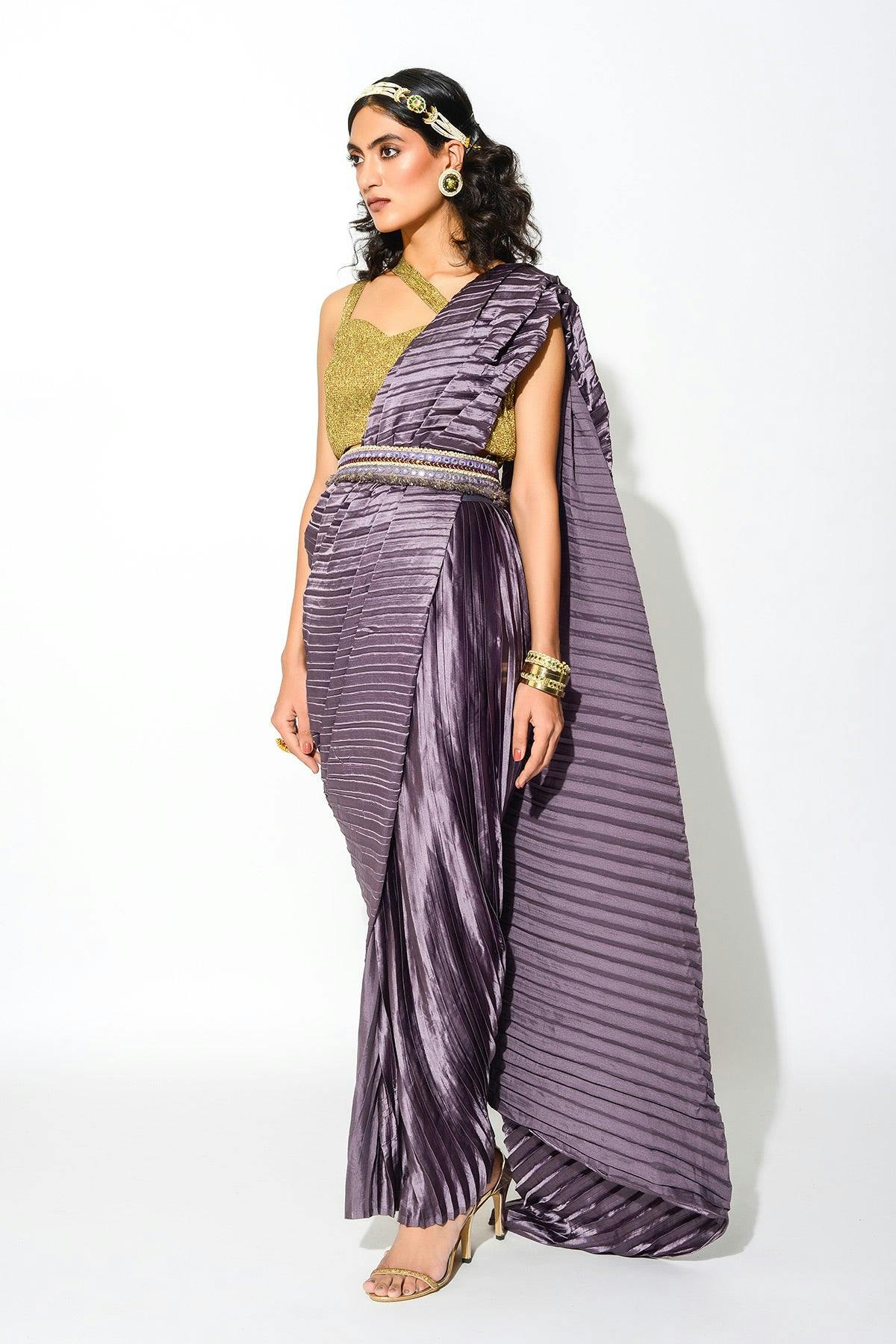 Thumbnail preview #2 for RV Signature Belt Saree