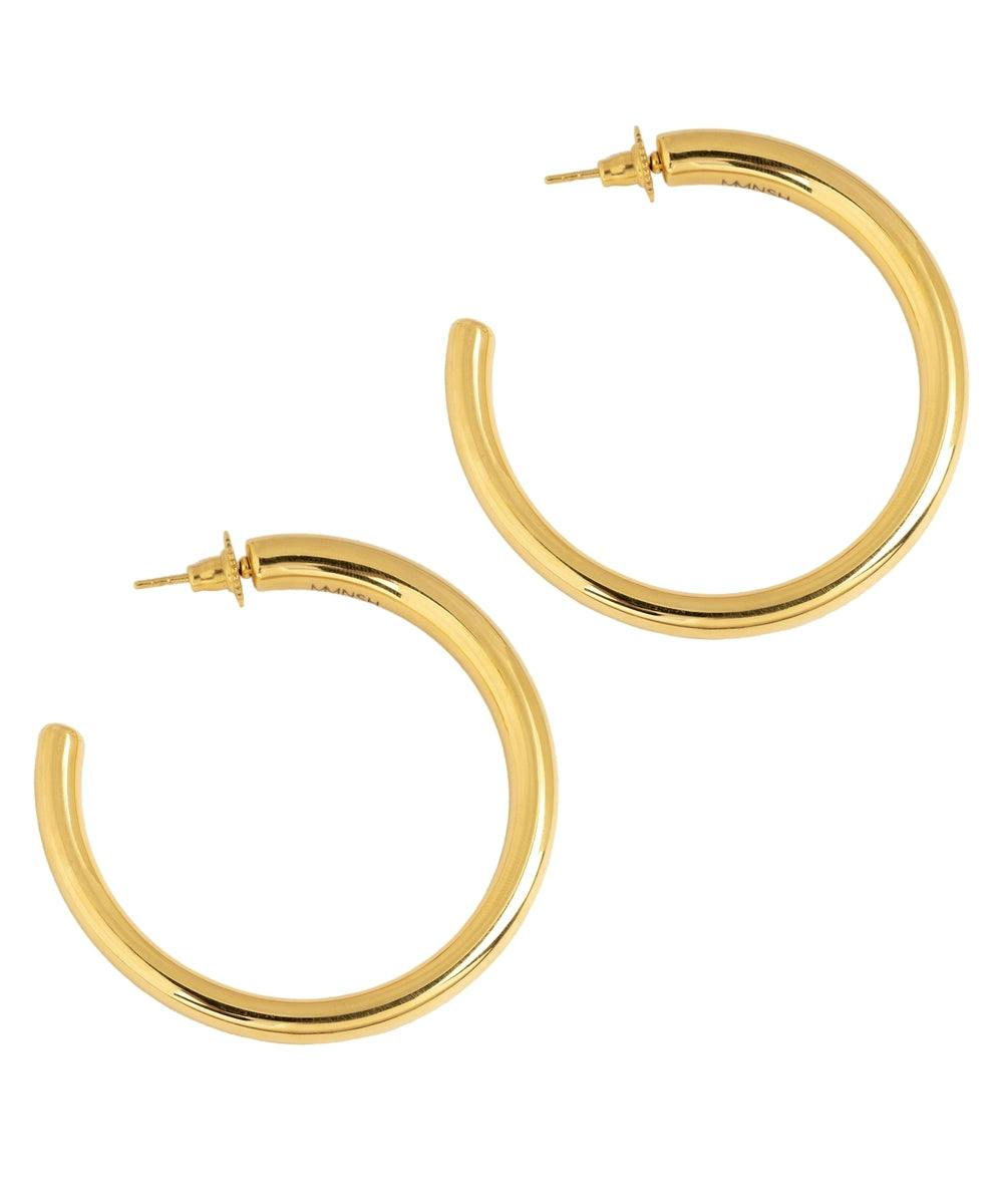 Thumbnail preview #1 for Chunky Gold Oro Hoops